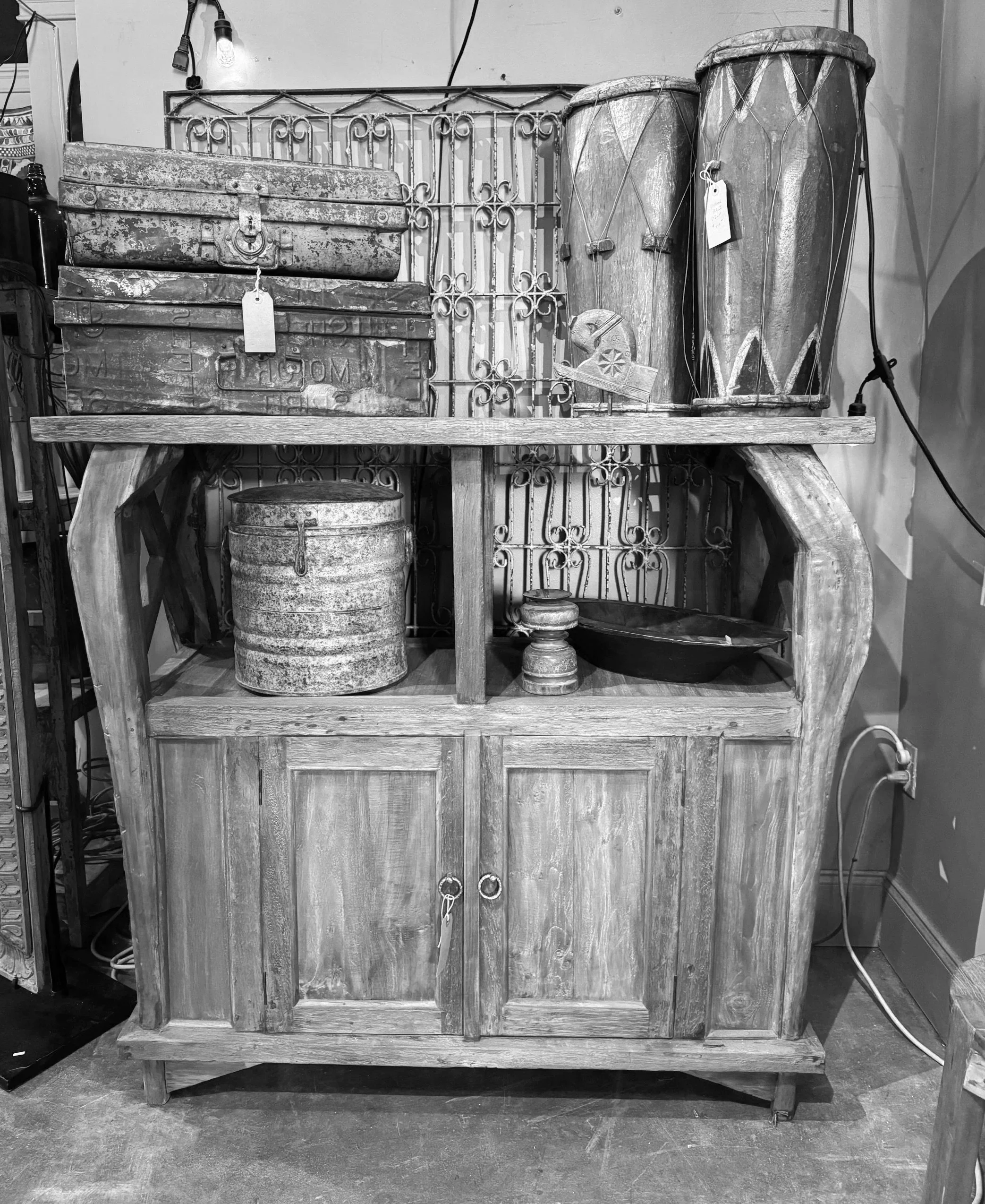 ***SOLD*** Bali Recycled Teak Ox Plow Cabinet