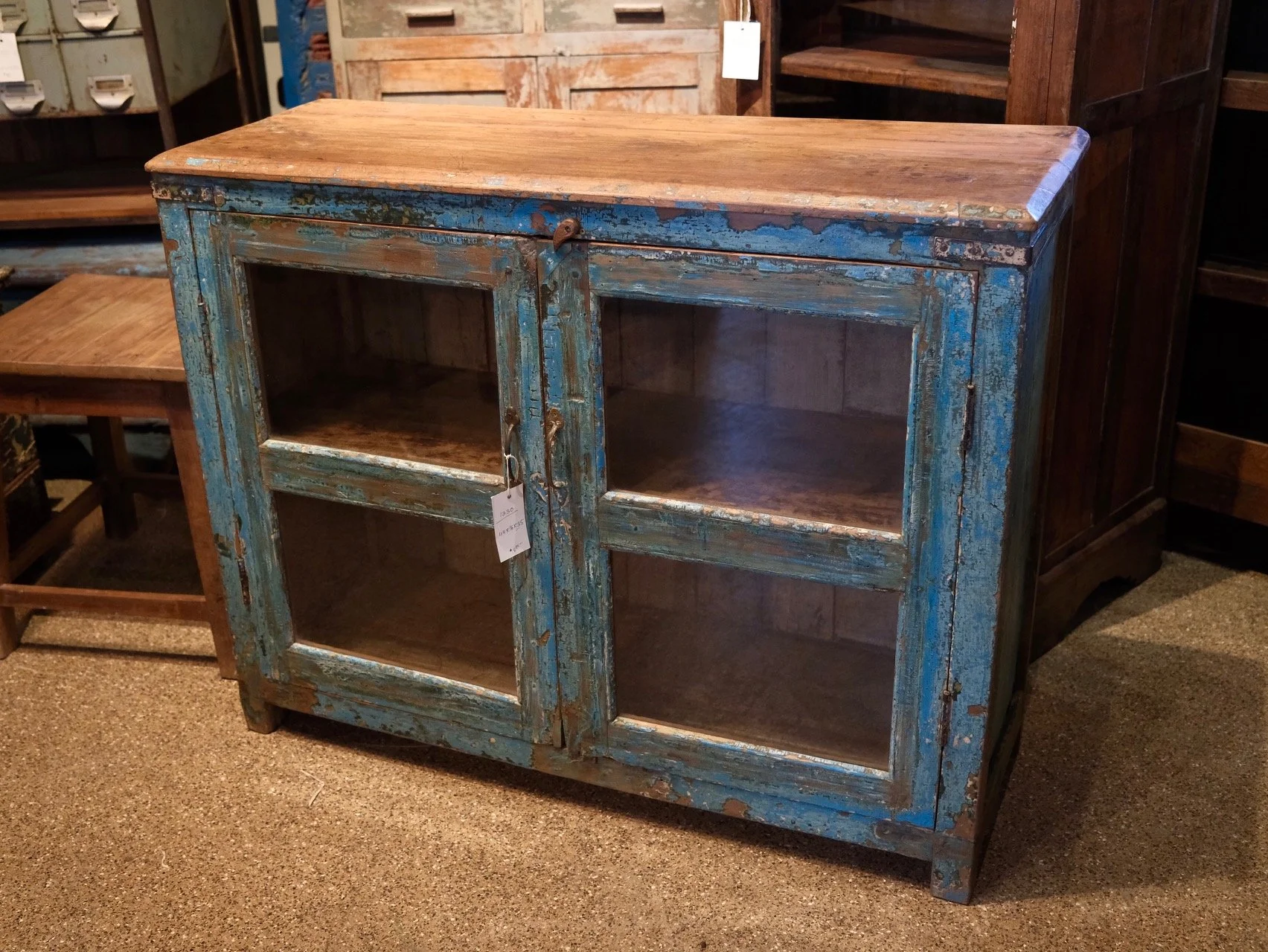 Low Vintage Indian Cabinet