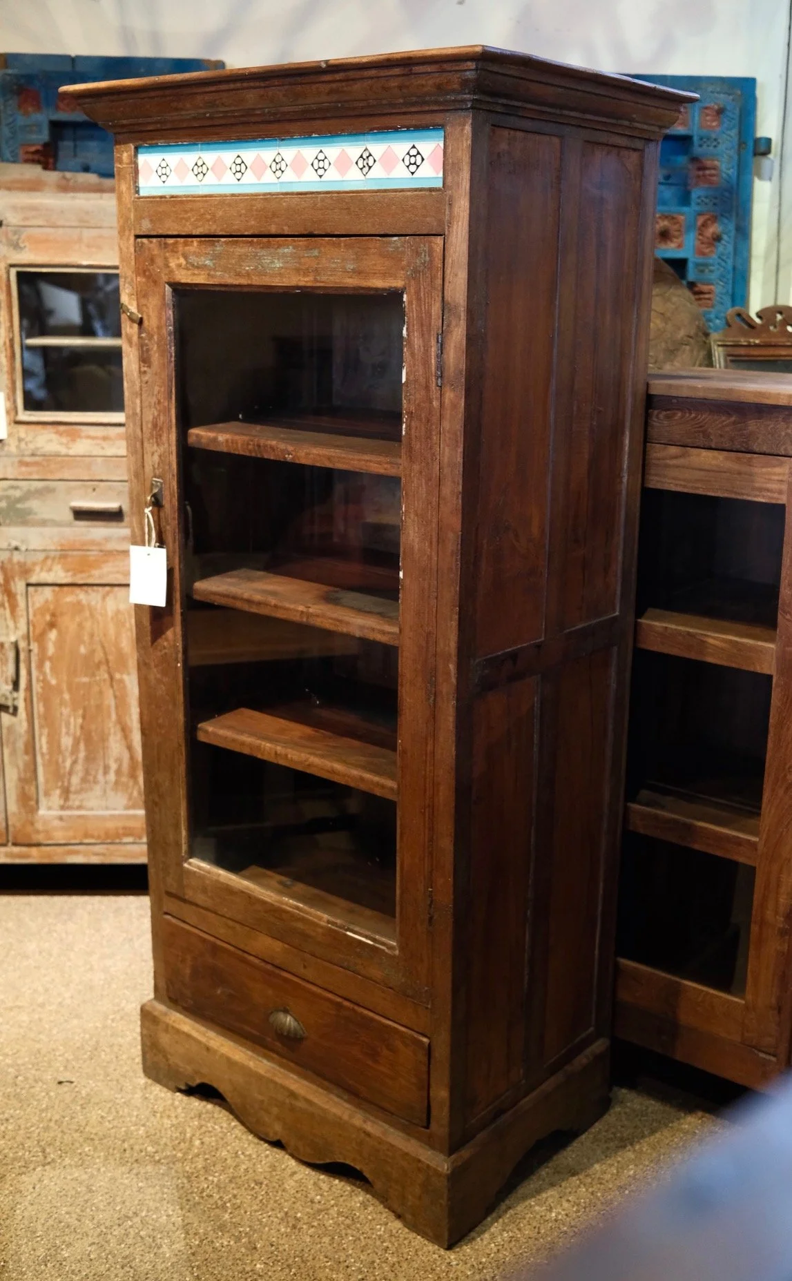 Vintage Teak Indian Cabinet