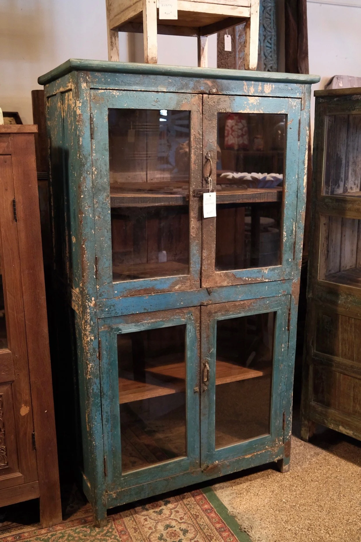 Vintage Indian Display Cabinet