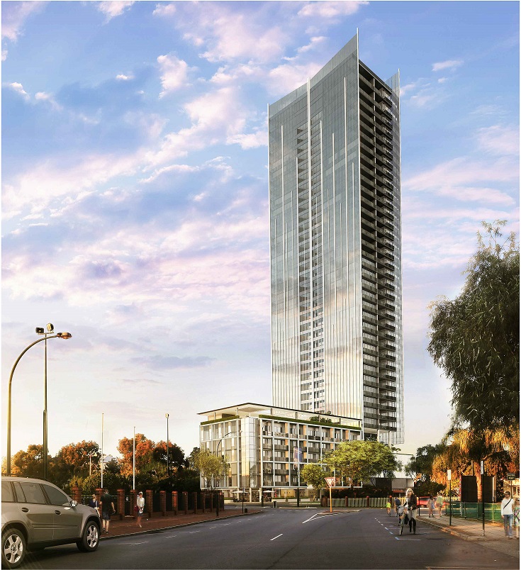  Architects in Association - Birchgroup + Woods Bagot   http://glasshousesouthperth.com.au/  