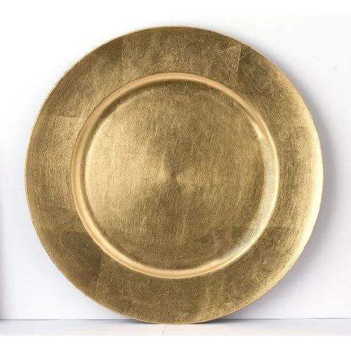 Gold chargers for dessert display - 6x in stock