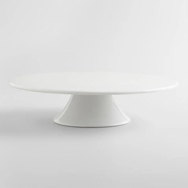 Short White Pedestal - 12" diameter