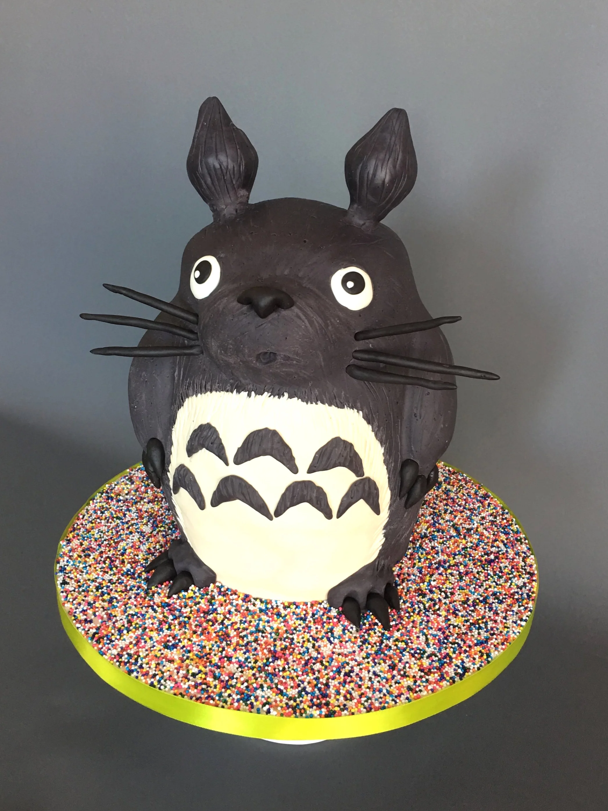 My Neighbor Totoro cake. Image copyright Carla Schier.