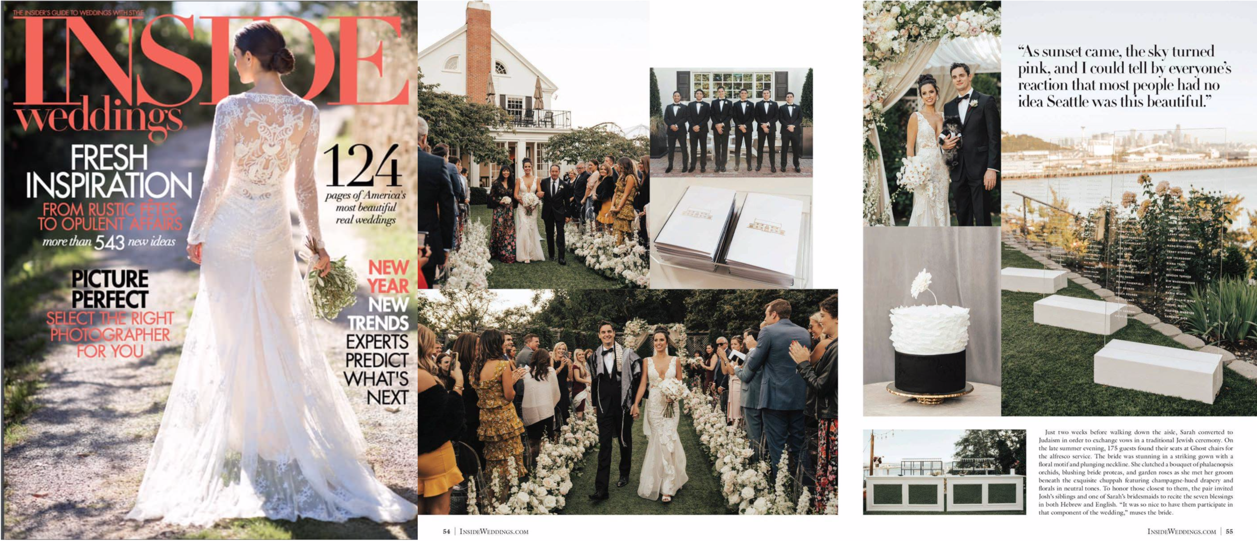 Inside Weddings, Spring 2019 (“Real Wedding” feature)
