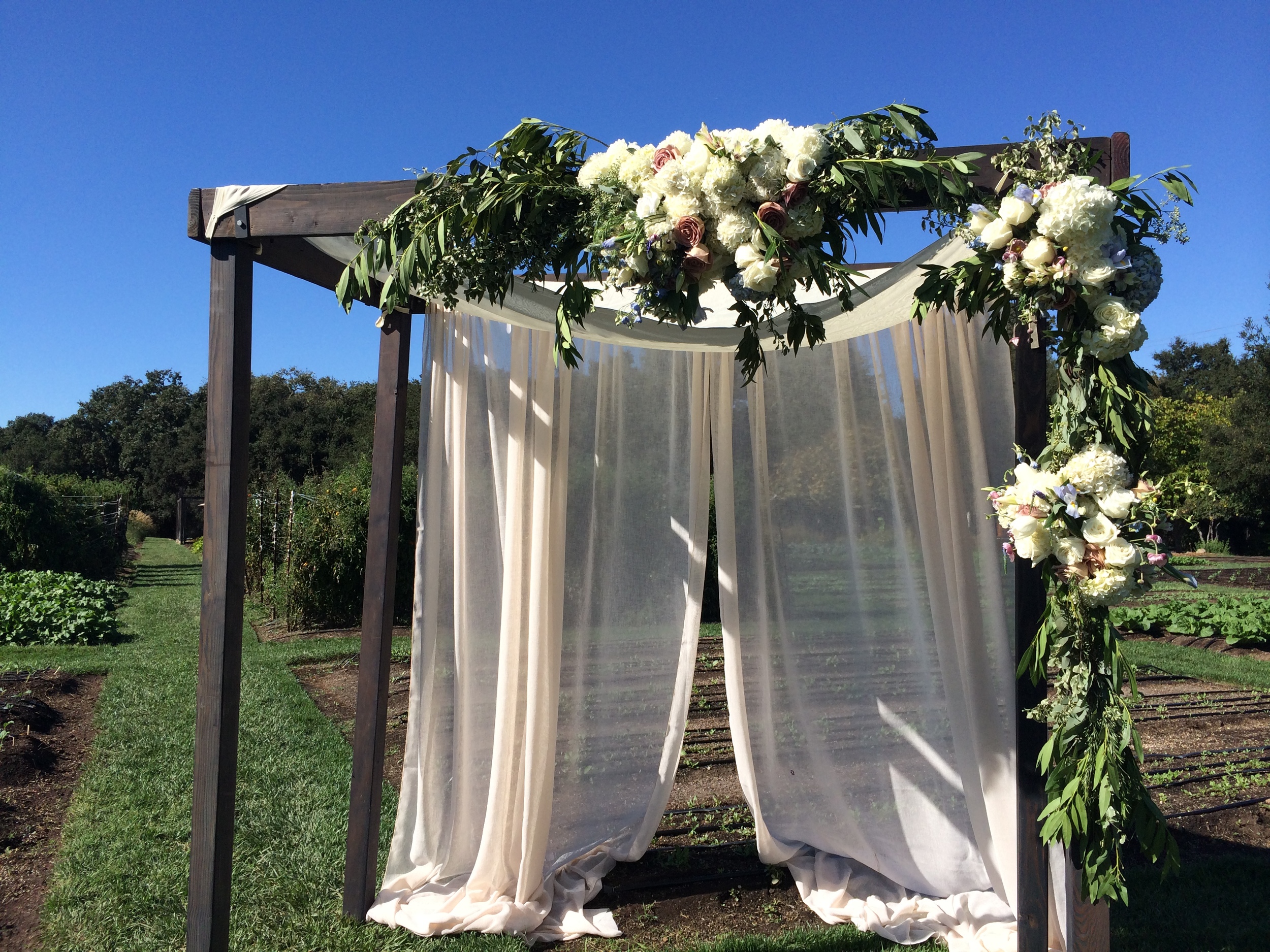 And this one for a wedding at The French Laundry Culinary Garden.