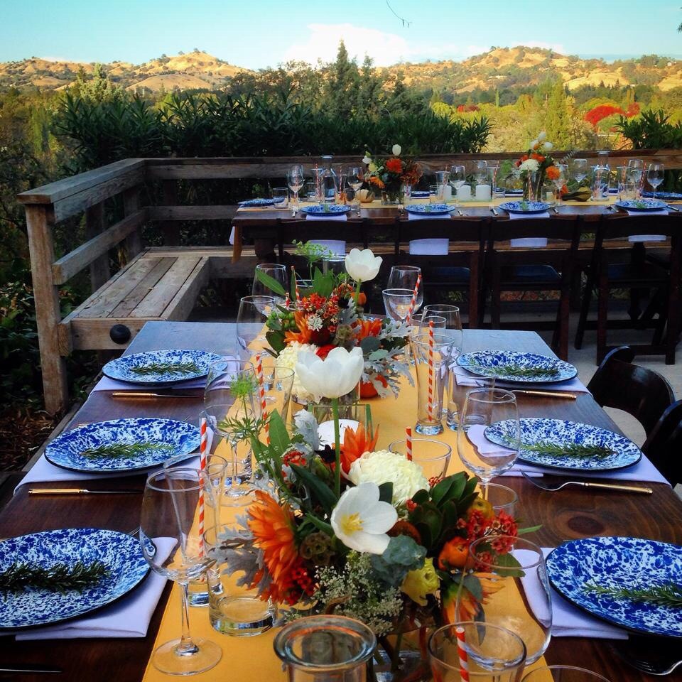 Then we took our hand in event planning & coordination, decor & staging, and full floral design for this one-of-a-kind event which included Olympic Games! Delicious catering by The Organic Countertop and furniture/tabletop rentals from Wine Country Rentals. Photo Courtesy of Alison Pfaff