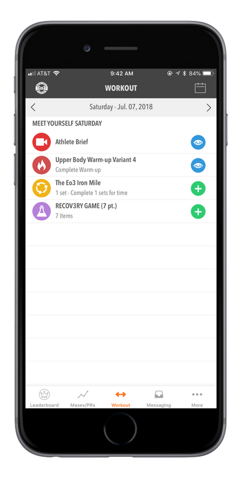 OPTIONAL Meet Yourself Saturday Workout