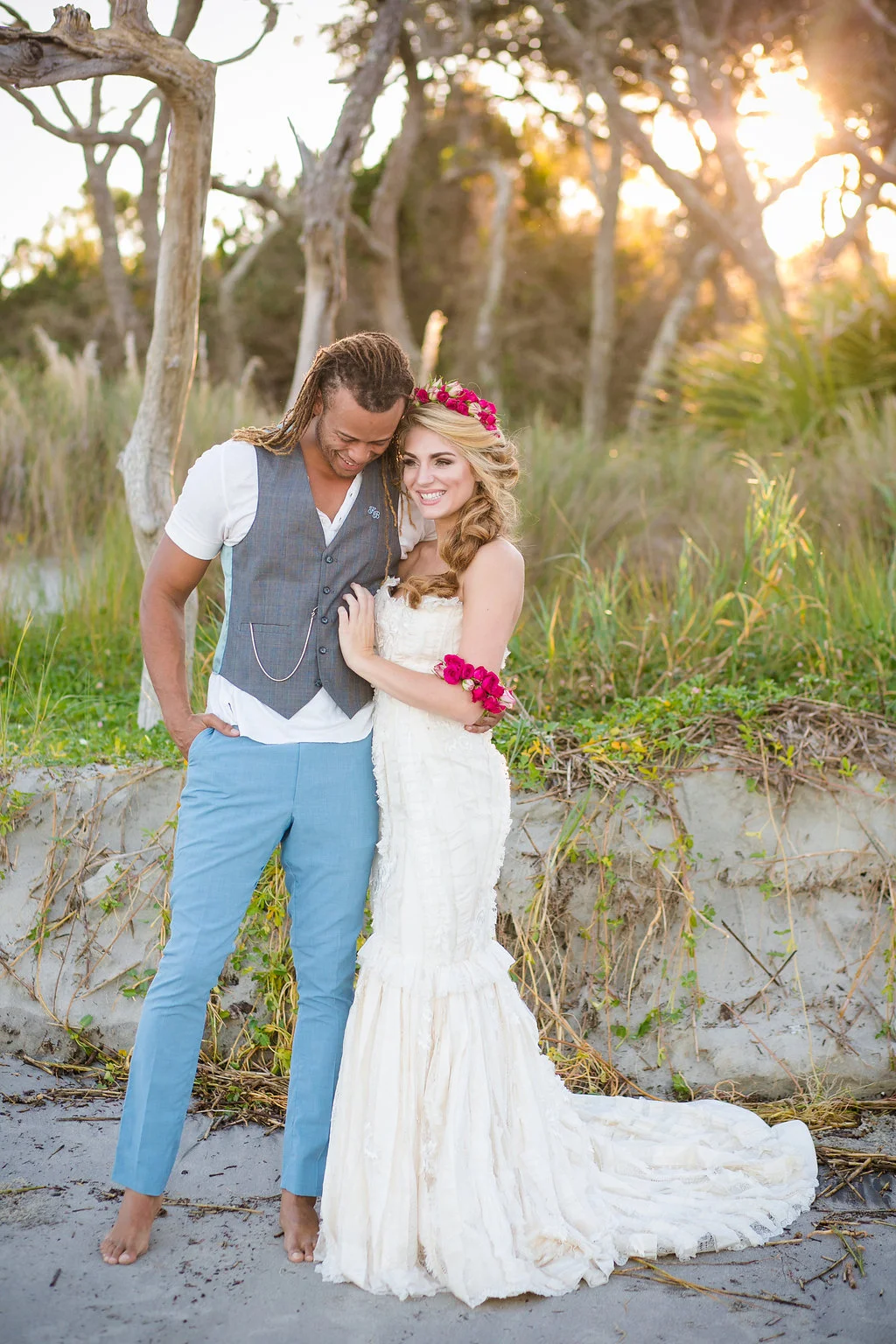 Charleston Bohemian Beach Wedding Inspiration at Citadel Beach Club for A Lowcountry Wedding Magazine | Charleston, Atlanta, Savannah Nontraditional Wedding and Event Planners