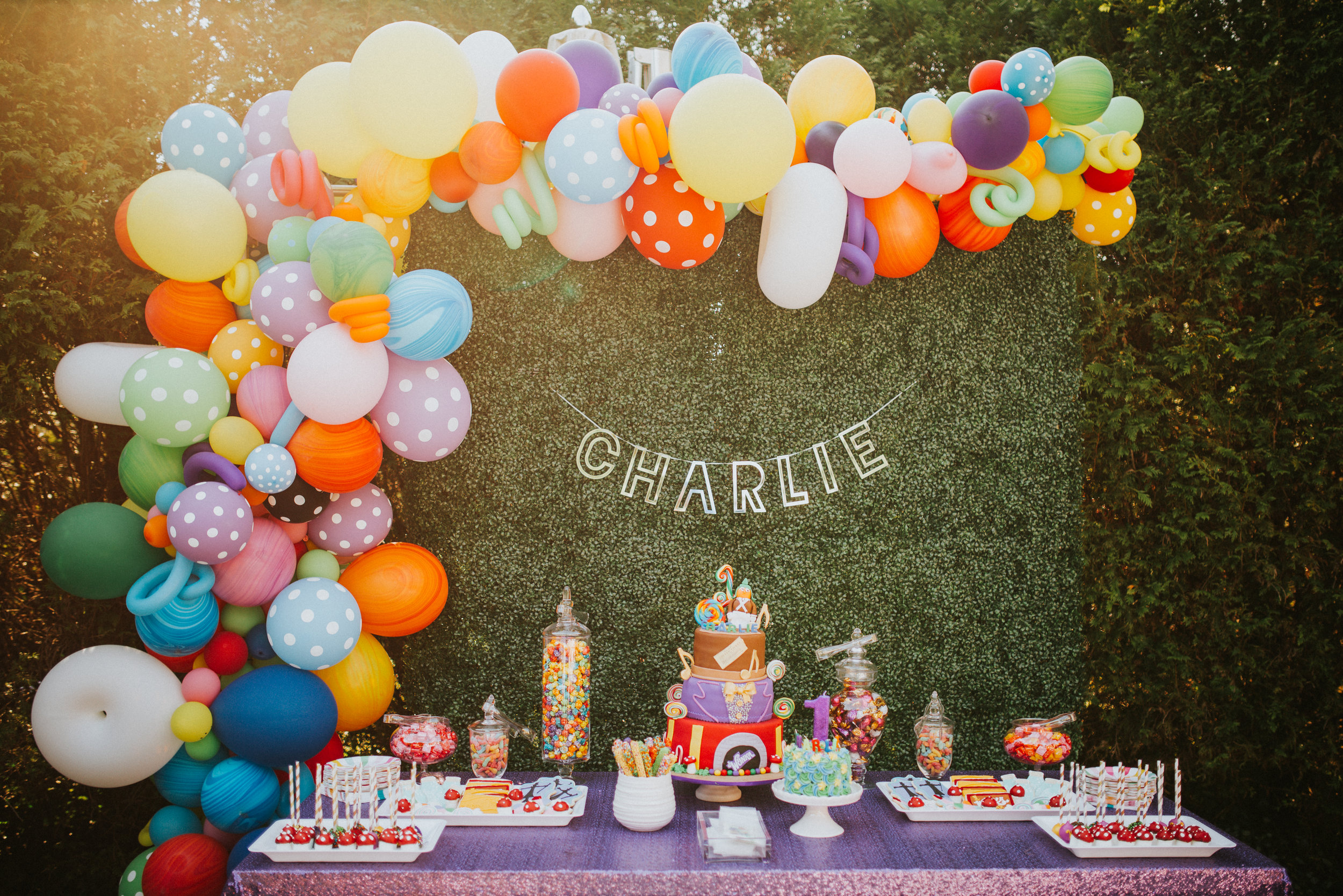 Charlie and the Chocolate Factory Willy Wonka Birthday Party — Scarlet