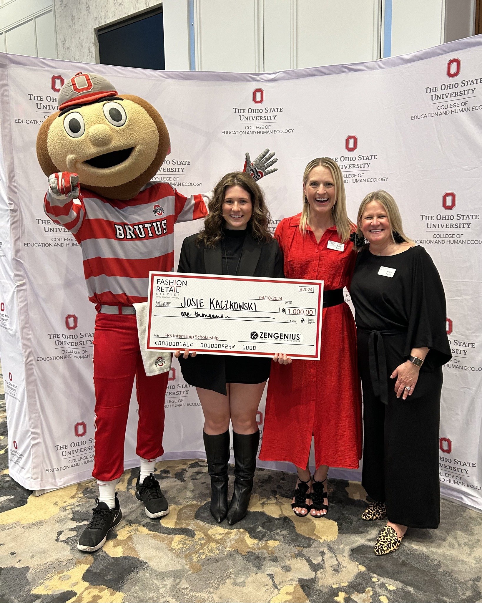 Congratulations, Josie!

We had the pleasure of awarding a Fashion + Retail Studies Internship Scholarship to Josie Kaczkowski at the Fashion Retail Exchange. Hosted by CBUS Retail and the Ohio State Fashion &amp; Retail Studies program, this annual 