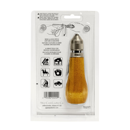 Speedy Stitcher Sewing Awl Kit with 180-yard Tube of Thread, Natural