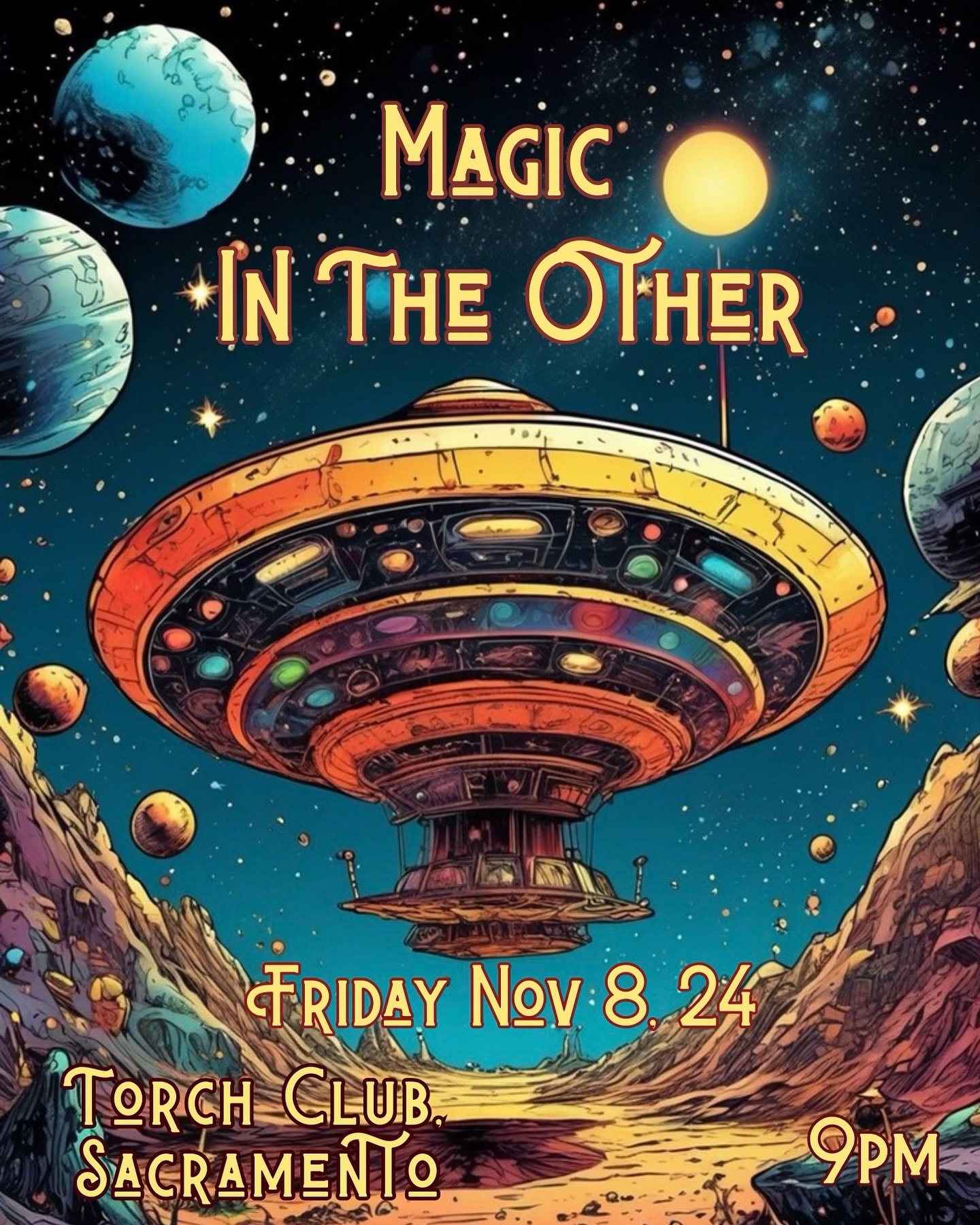 Super duper psyched to bring @magicintheother back to Sacramento&rsquo;s @thetorchclub !! (Our one and only performance there was in 2018 but it sure was a night to remember!). Mark your calendars for another fantastic night!
Thanks @amrita_dakini fo