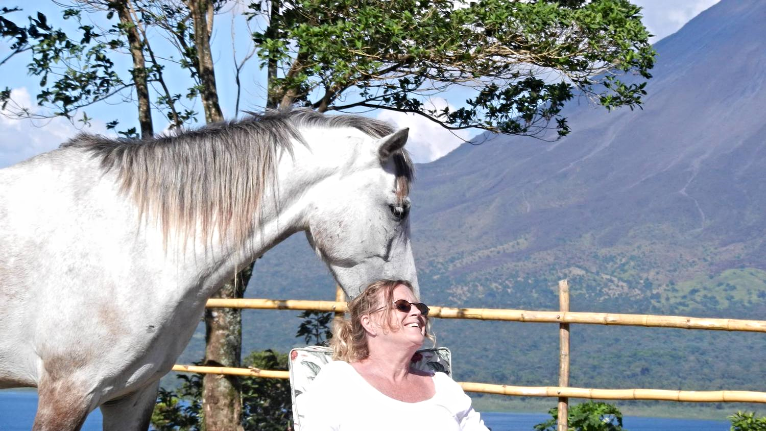 Nancy Zintsmaster with Sheba