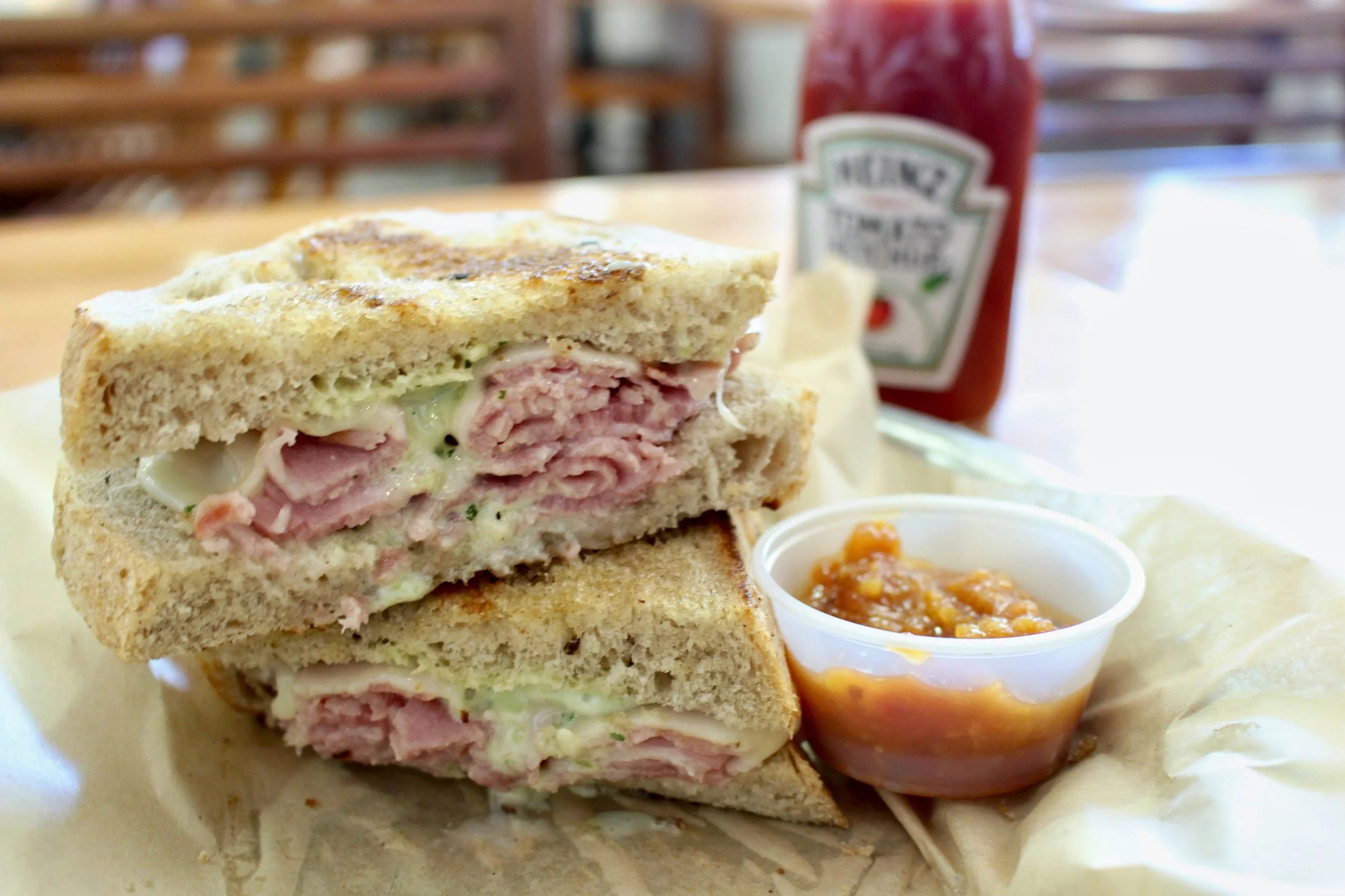 This Ruben was as good as it looks. The chef came over and said do not ignore the jelly it comes with. He was right, it made the sandwich. 