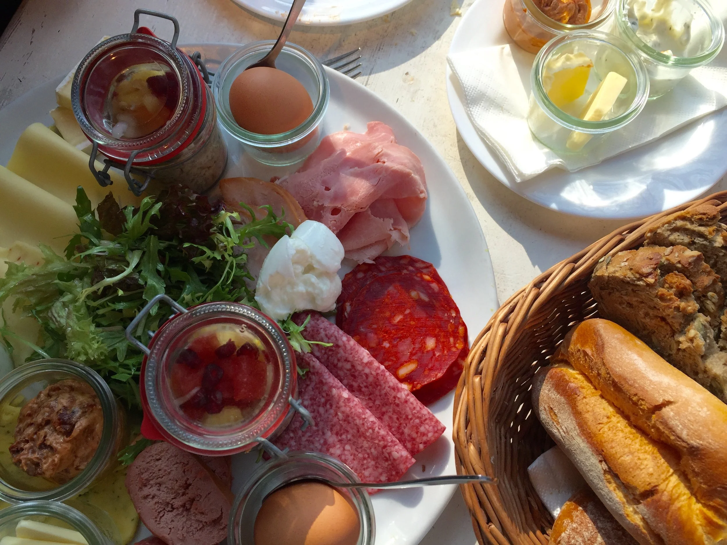 Typical German breakfast. This was exactly what my grandmother made for me.