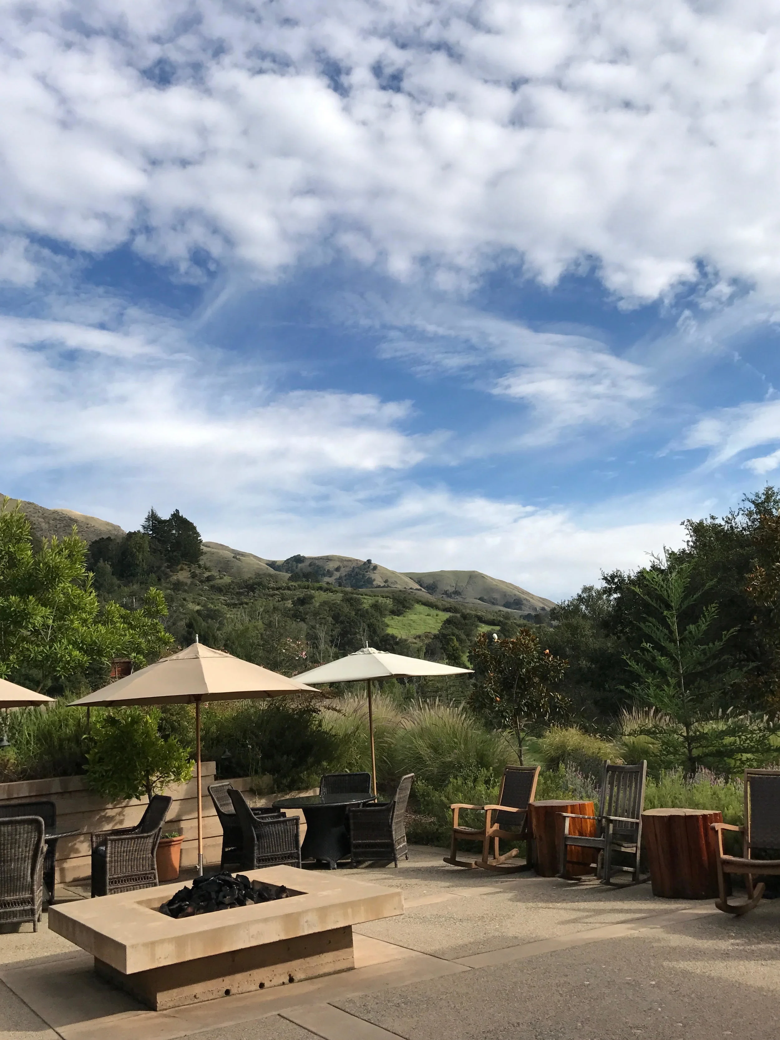 The fire pit area that was used mainly for drinking wine and eating cheese. Ventana had the best wine + cheese hour that I have ever experienced. 
