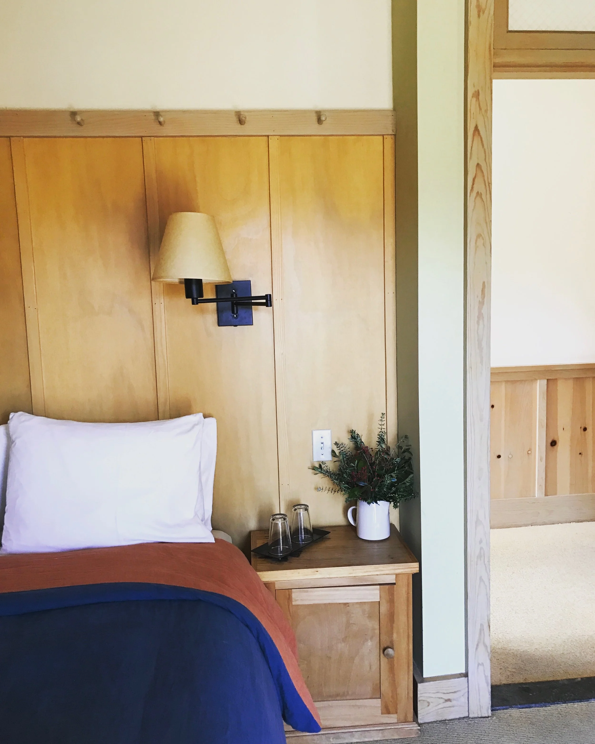 The cute rooms at the Boonville Hotel . 