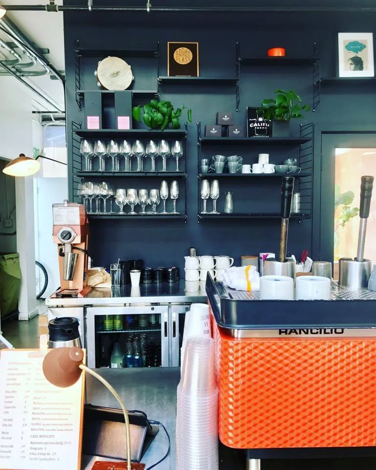 The coffee bar that serves Sightglass. 