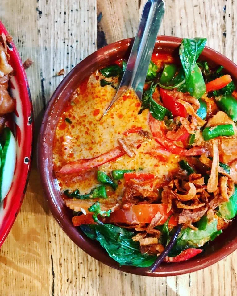 This was one of the best red curries I've ever had. The veggies they use are always super fresh and colorful. I usually get sticky rice to go with this. You cannot go wrong with any of their curries. 