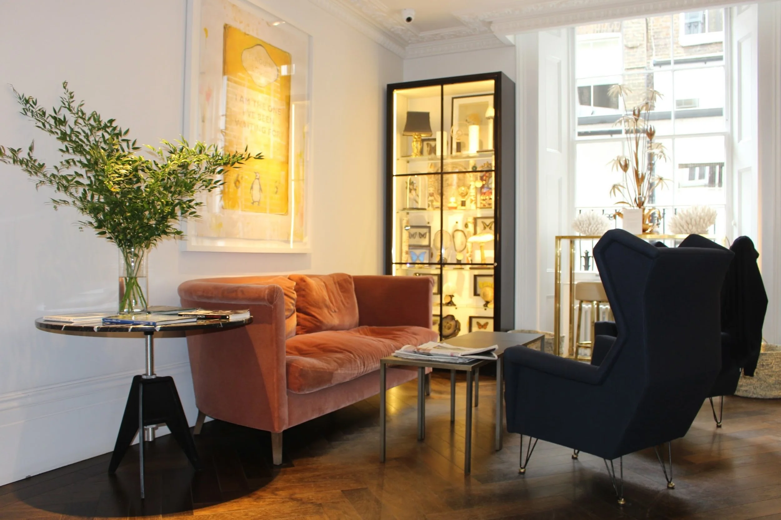 The chic lobby.
