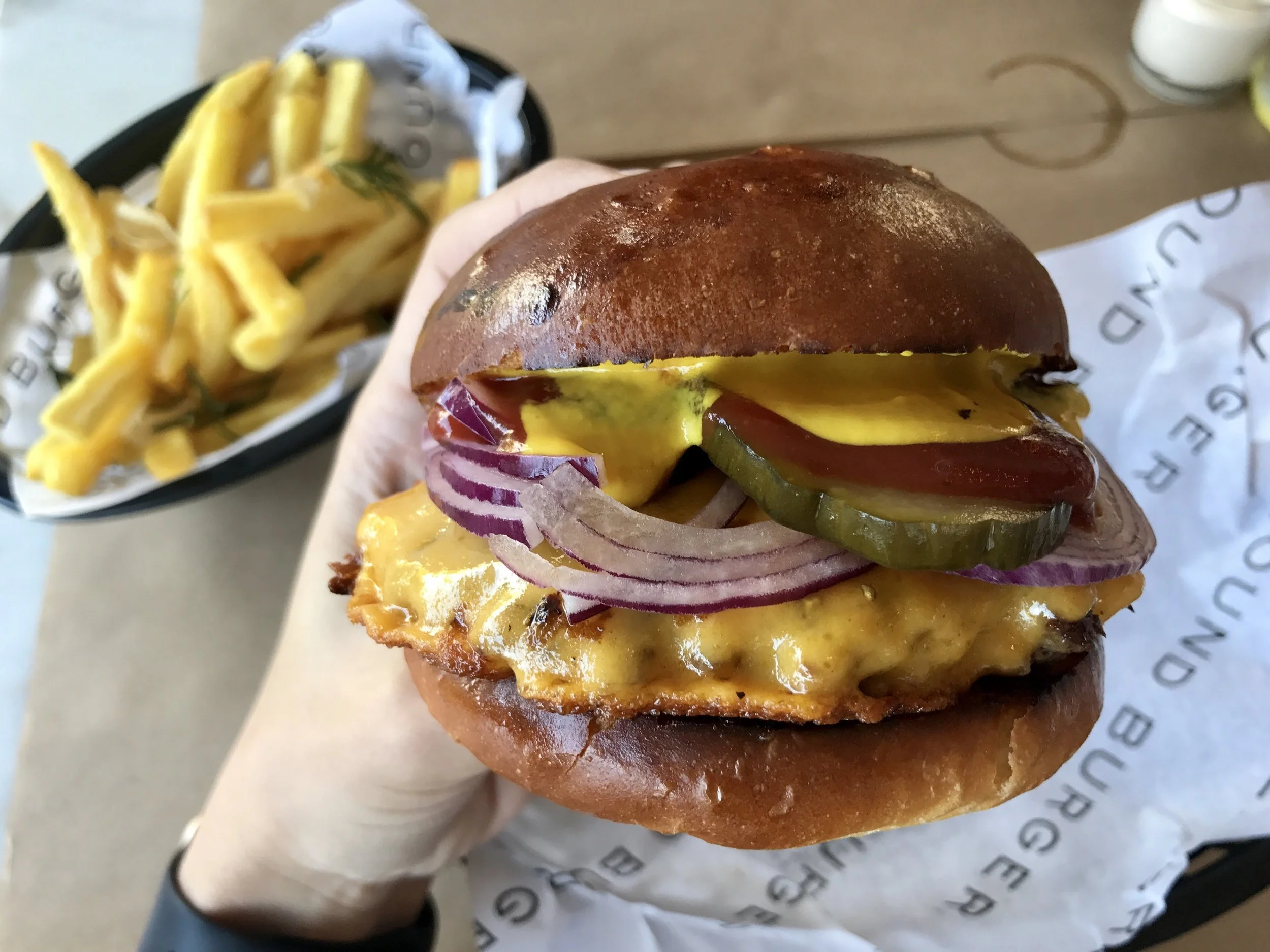 First meal in Lisbon at Ground Burger. It was no In-n-Out, but still pretty impressive to say the least. 