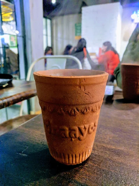Stopped to get some more chai of course! India serves most of their chai in these biodegradable clay chai cups. 