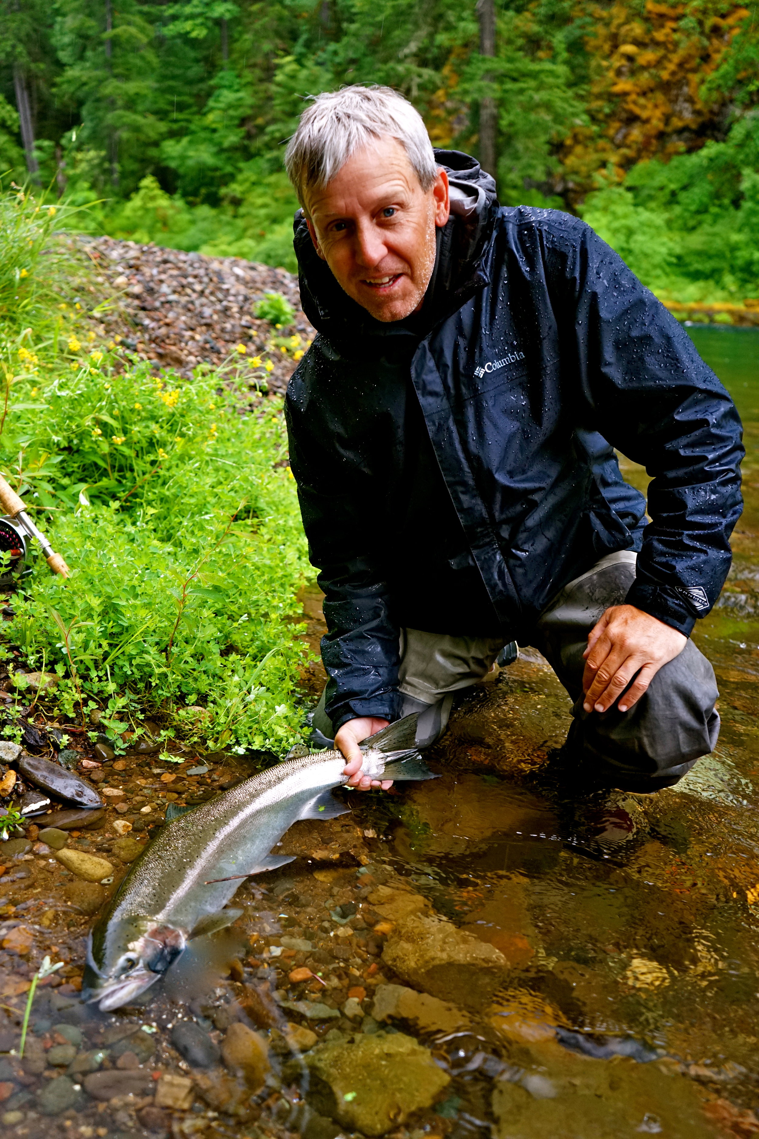 Bo Adams getting a little wet in July. If only he knew.