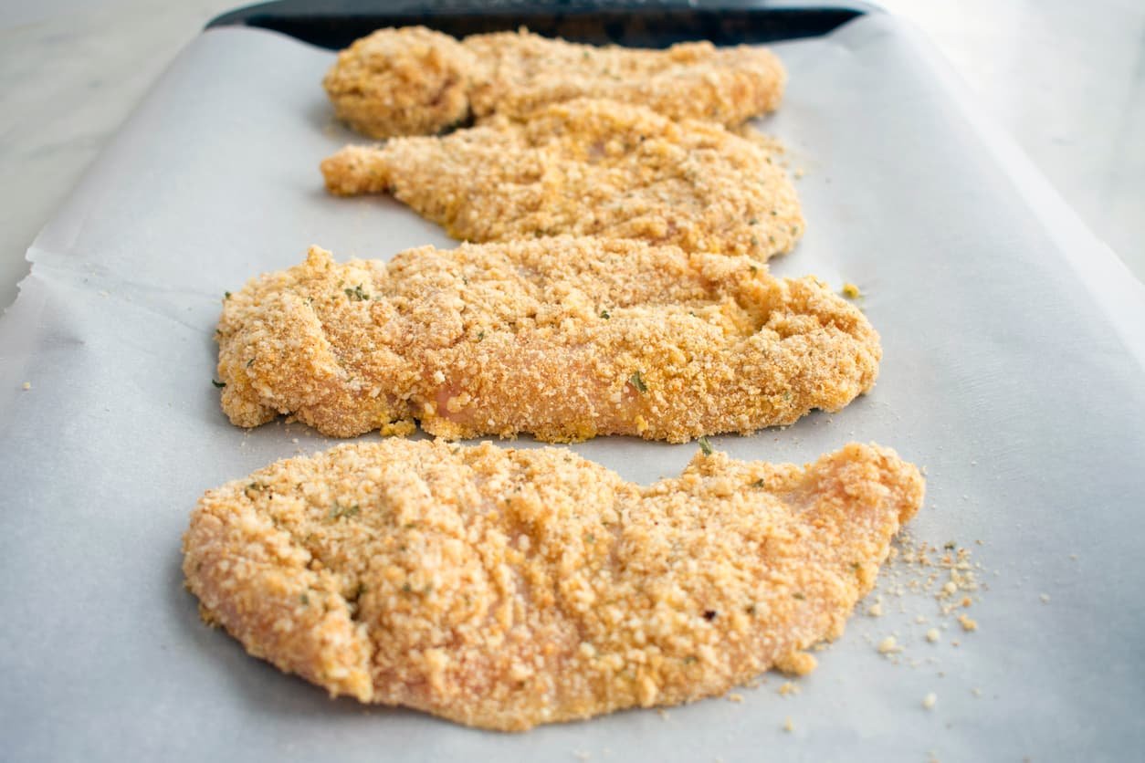 Crispy Breaded Sour Cream Marinated Chicken (OvenBaked) The Smart