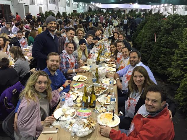 Another fun celebratory December tradition: boozy, blissful, all you can eat Guardsman charity Crab Feed 