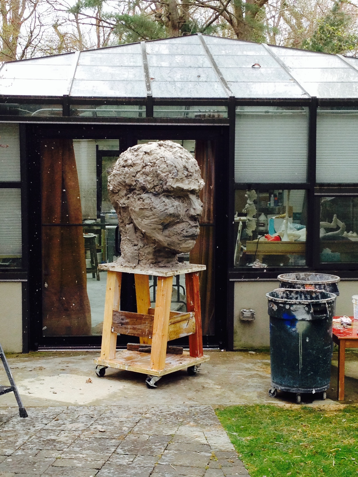 by 6pm, starting to look like a head.