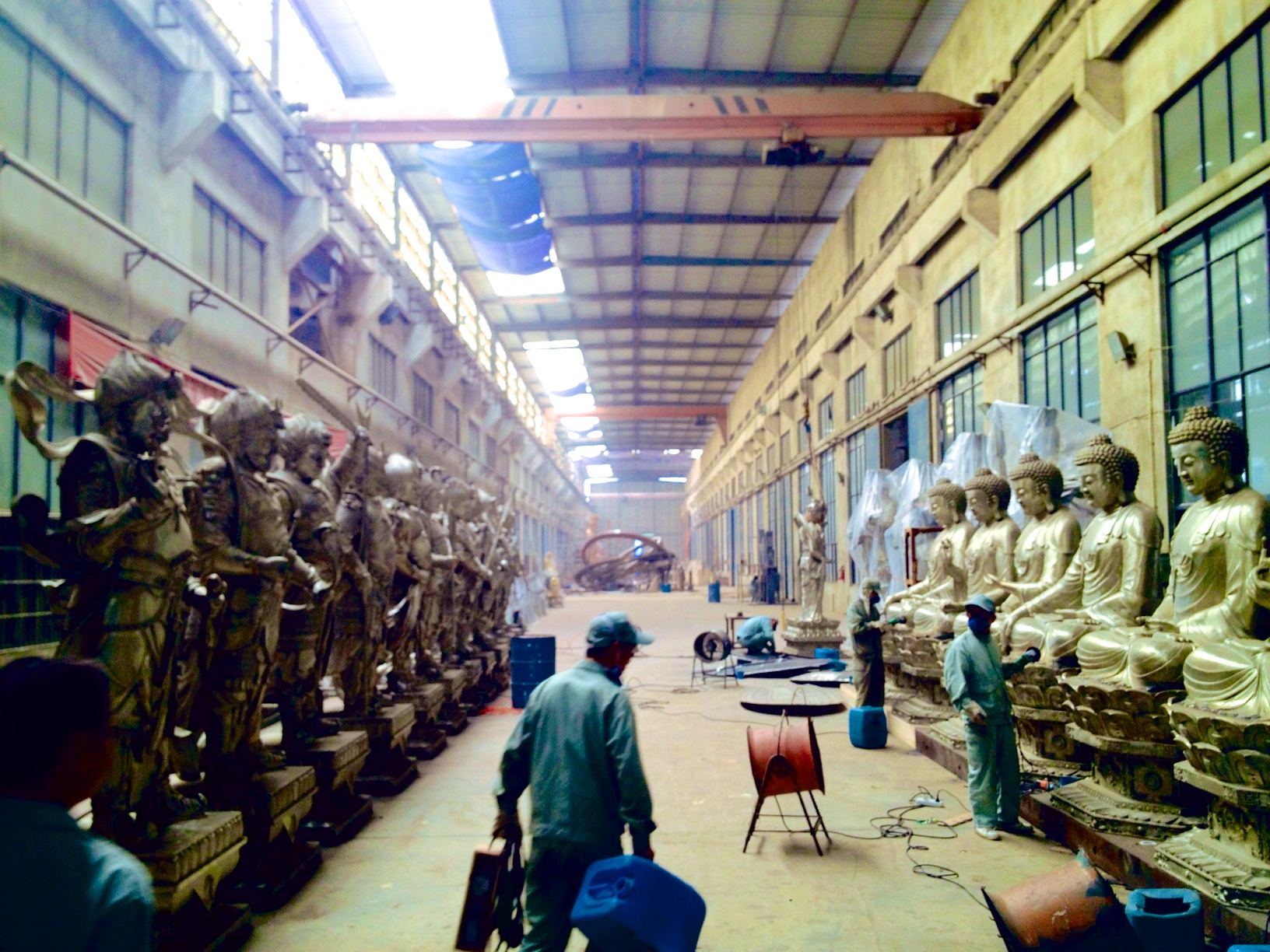 A series of figures in white bronze, for a temple in China- TQ Art Foundry China