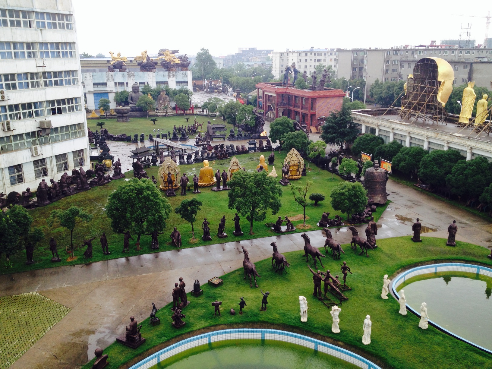 View of the grounds, TQ Art Foundry, Nanchang City, China.