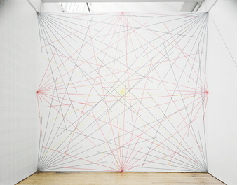 Sol Lewitt, Wall Drawing # 273, Dia Beacon- drawn from instructions licensed by the artist.