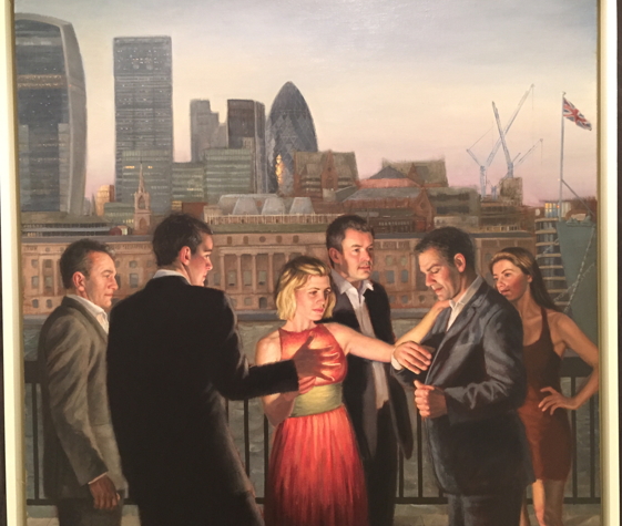 Stuart Luke Gatherer, The Taking, oil on canvas, Albemarle Gallery, London