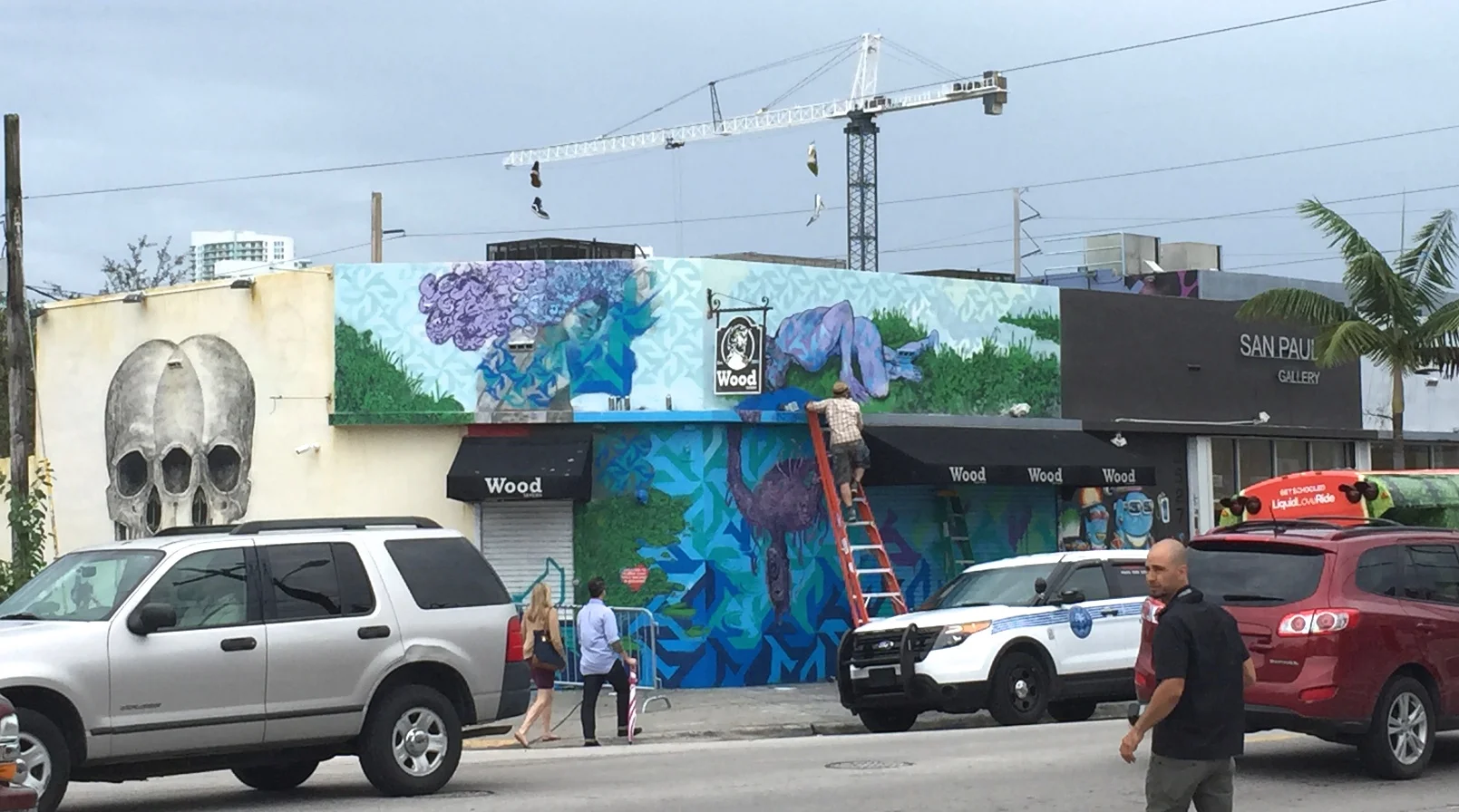 Narcissus, work-in-progress, #MarcManiac, NW 2nd Avenue, Wynwood Miami, 12/15
