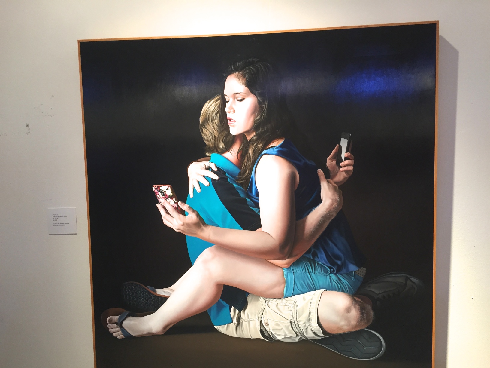 Kevin Grass, Intimacy, Acrylic on Panel, 2015