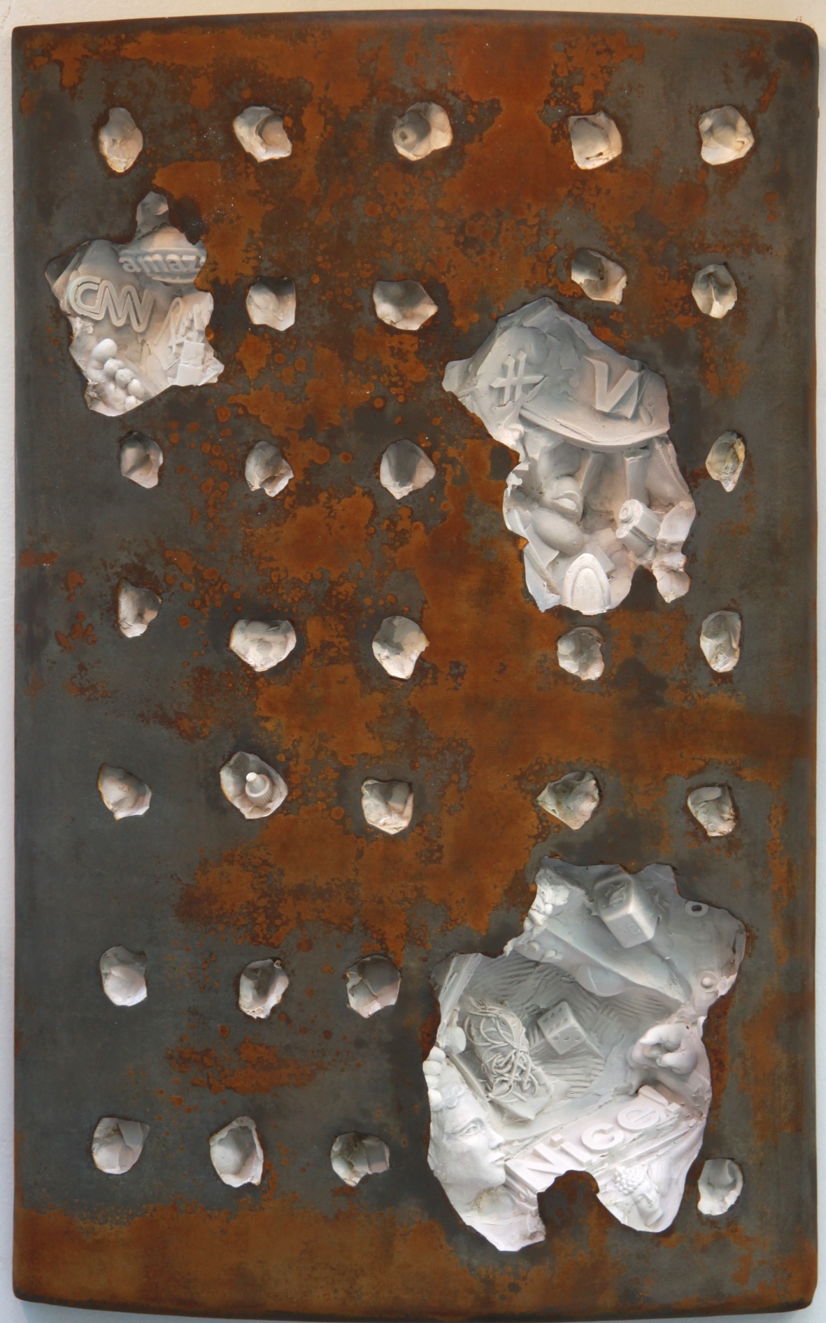  (C)scape #31, 28"H x 18"W x 5"D, wall-mounted relief sculpture, relief art, contemporary relief sculpture 