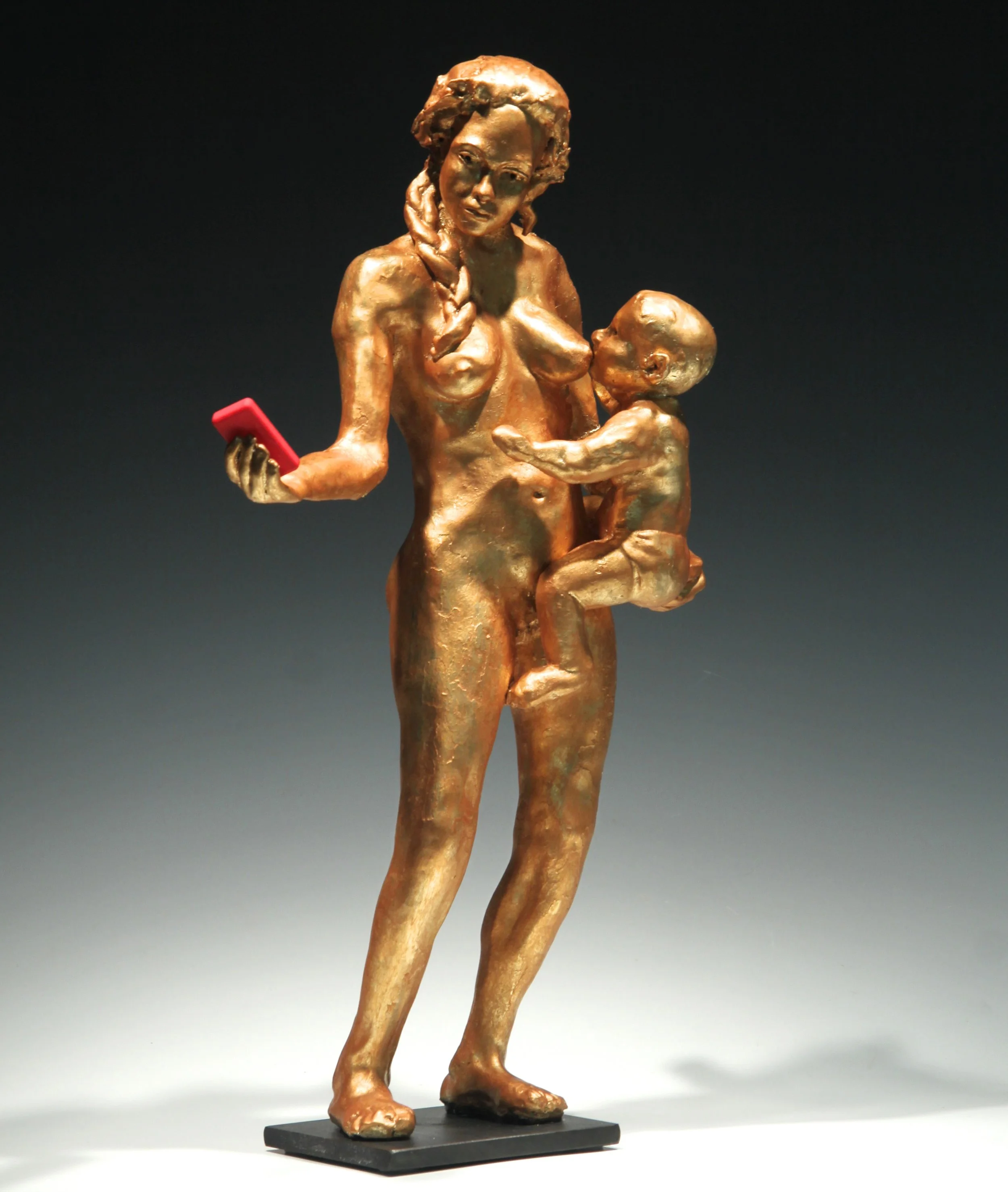 Nursing Mother with Smartphone , permanent collection of Museo Arte Contemporaneo Sicilia in Catania, Italy.