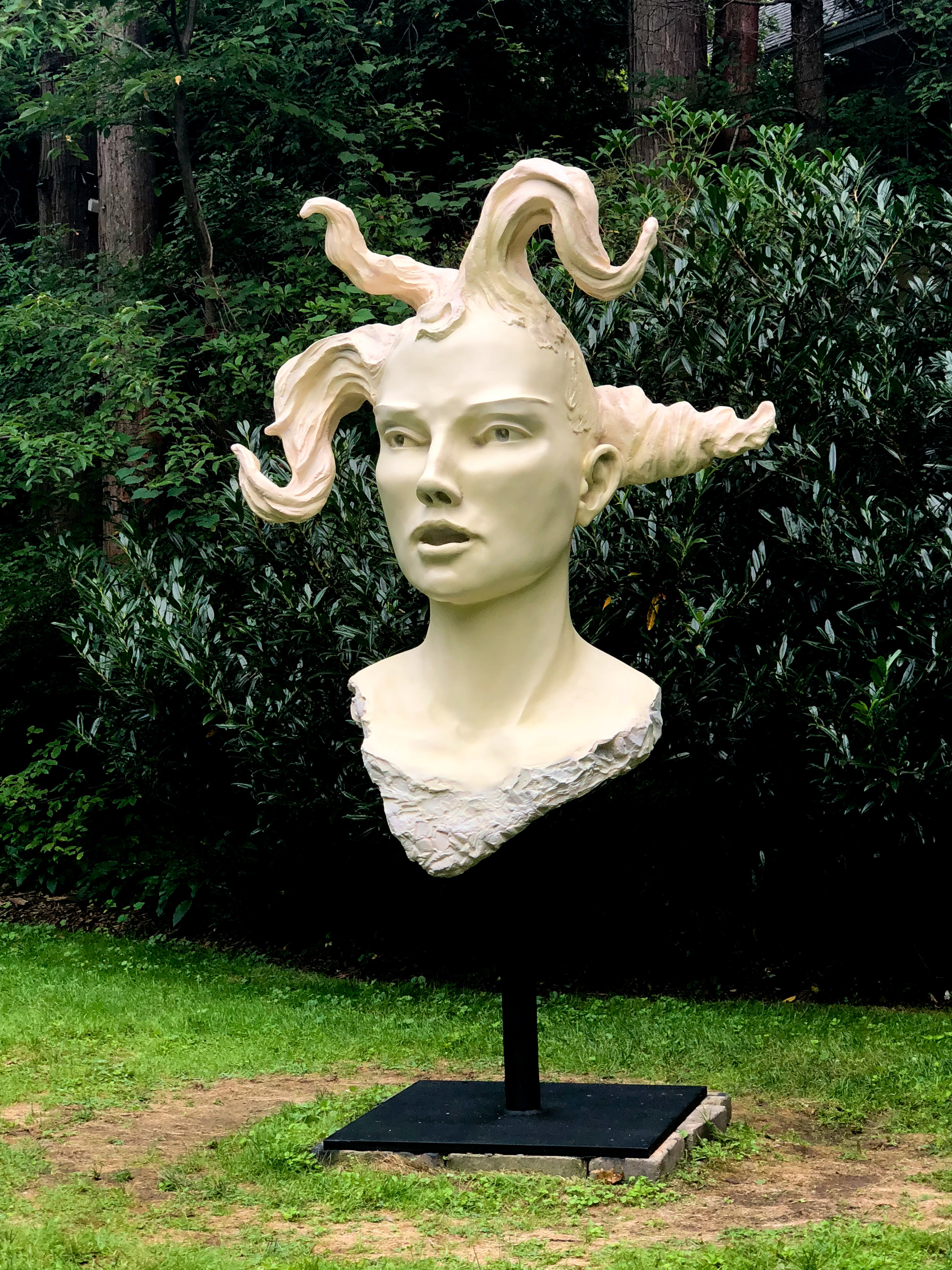  Emma, cast bronze with cream patina, 84”H x 48”W x 30”D, 2014-2018. Edition of 6 