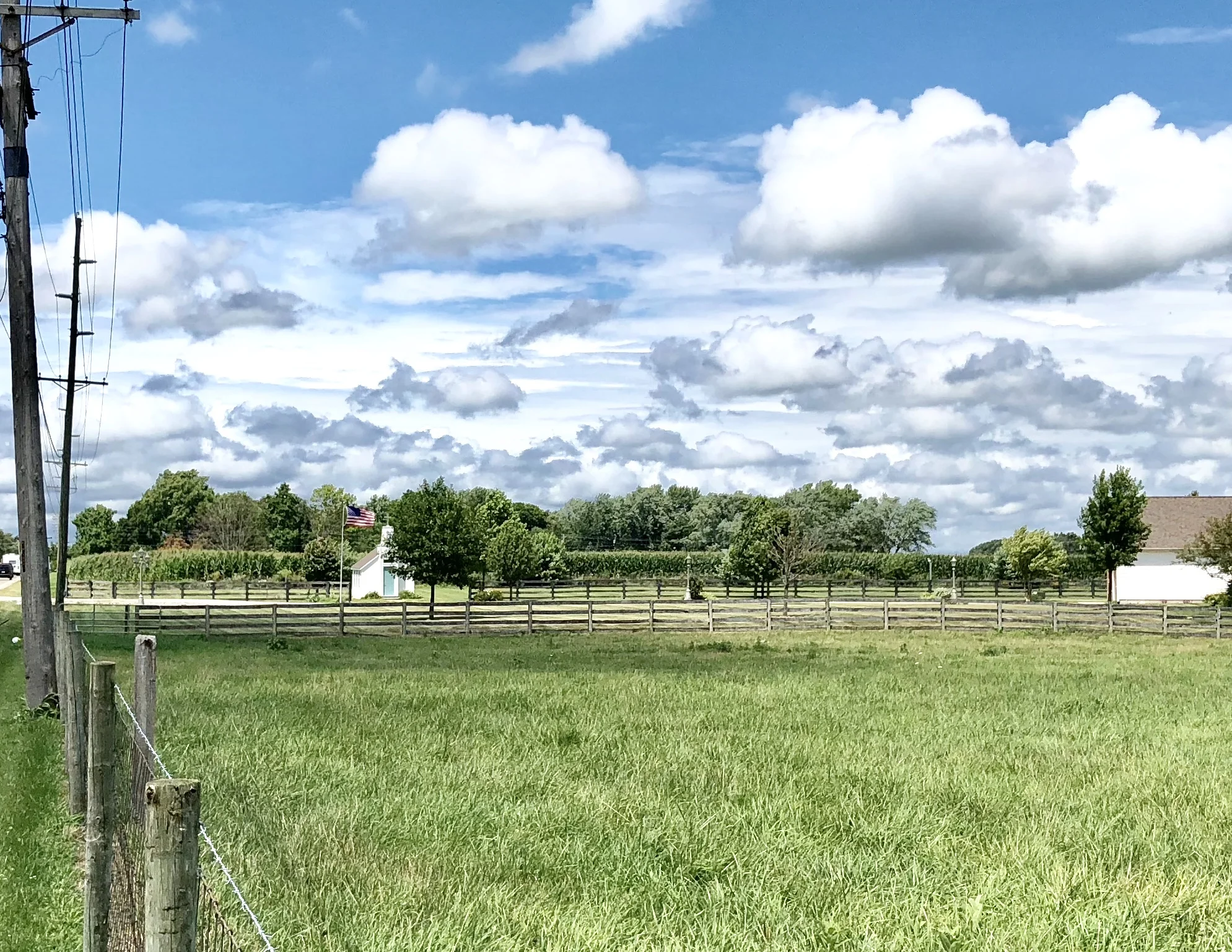 View along farming roads as I traveled back and forth between LaPorte and Greencastle