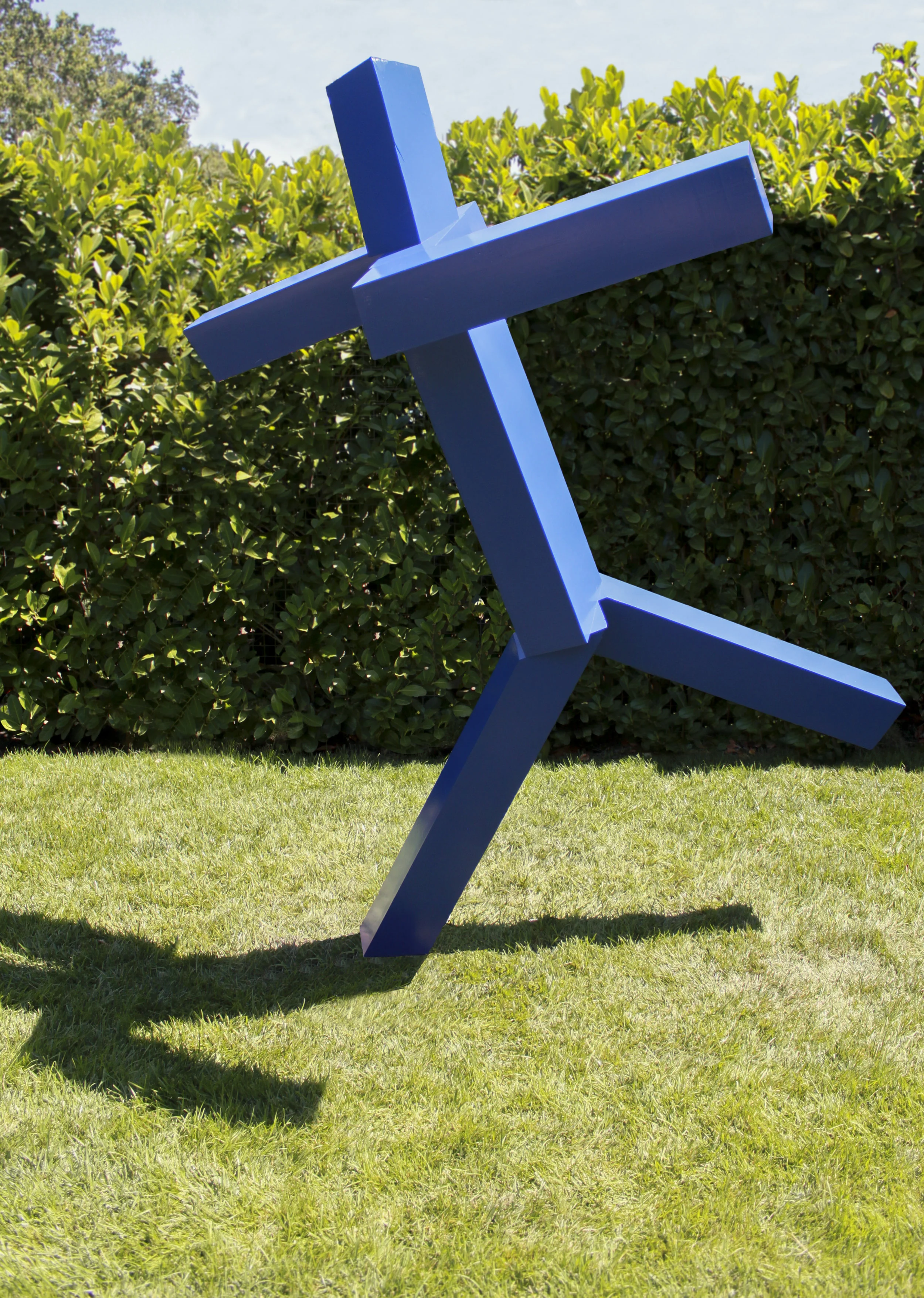 Joel Shapiro works - multiple ones here.  If desired I would use one of my own gestures/designs agreed with you and have my welder create a similar work for you in any color size. 