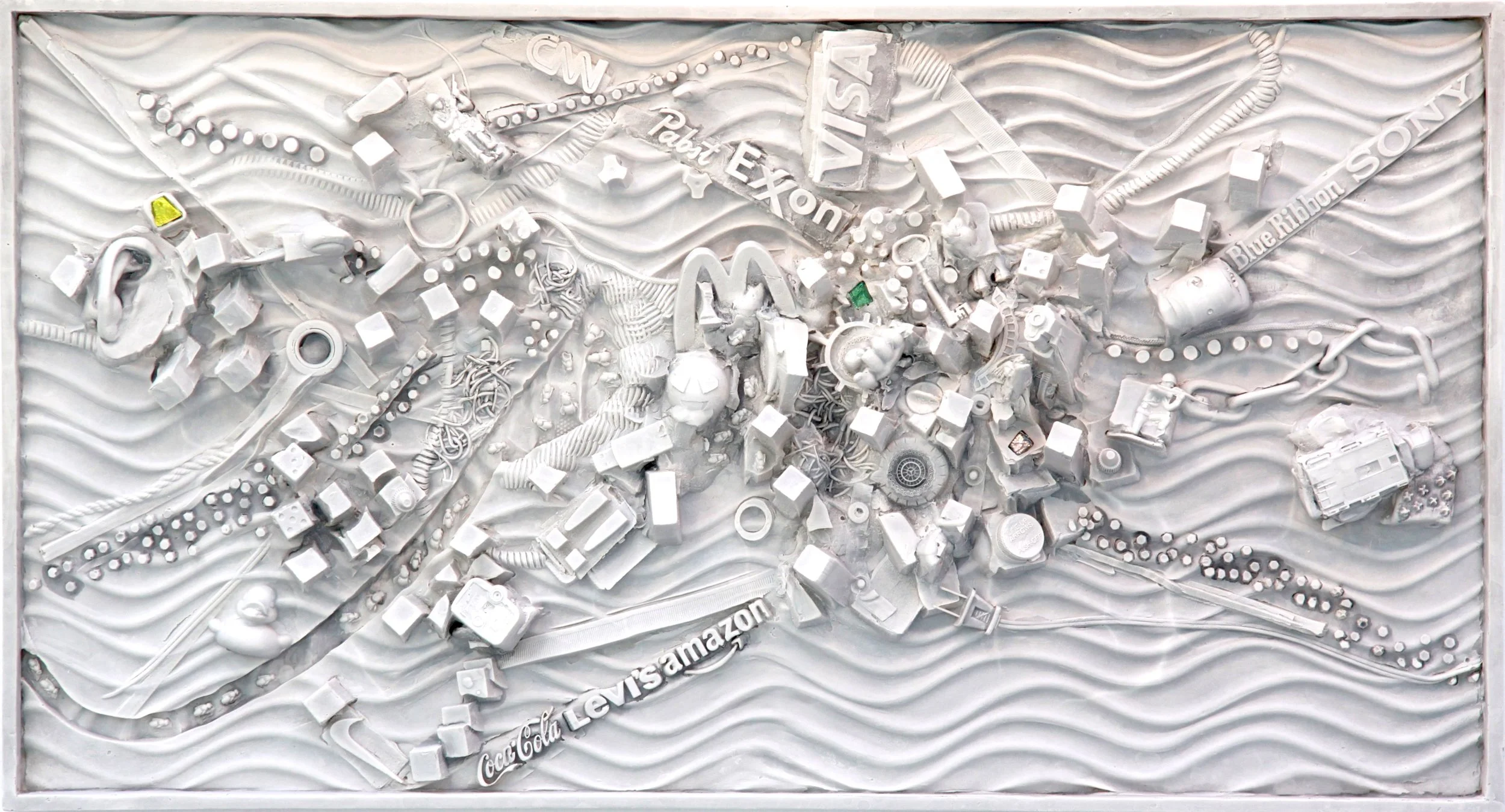  Available, wall relief, Cscape #48, Rhizome.  36”W 