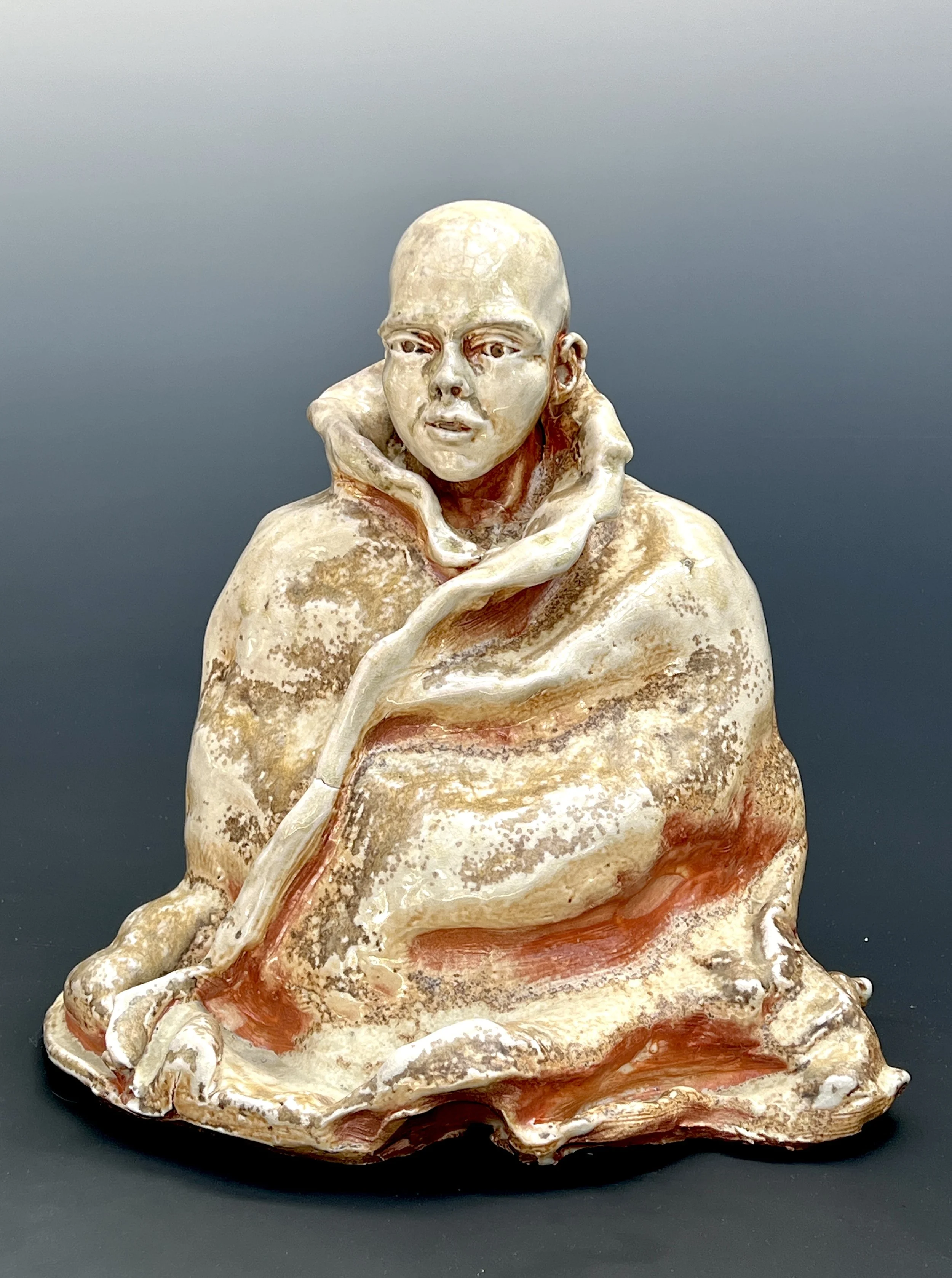 Young Seated Monk Noborigama- Bob Clyatt Sculpture.jpg