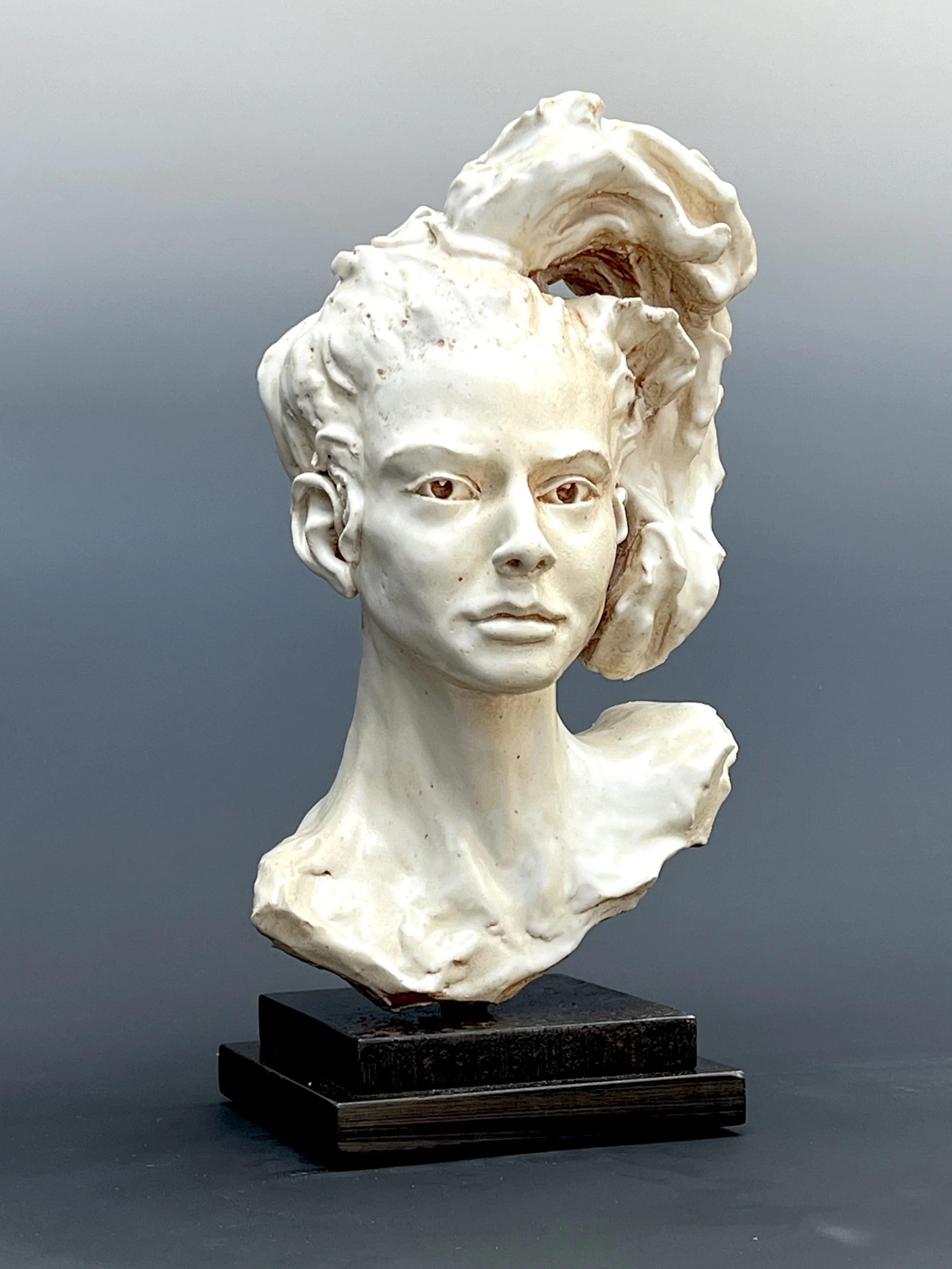 Woman's Head, Messy Pony-1- Bob Clyatt Sculpture.jpg