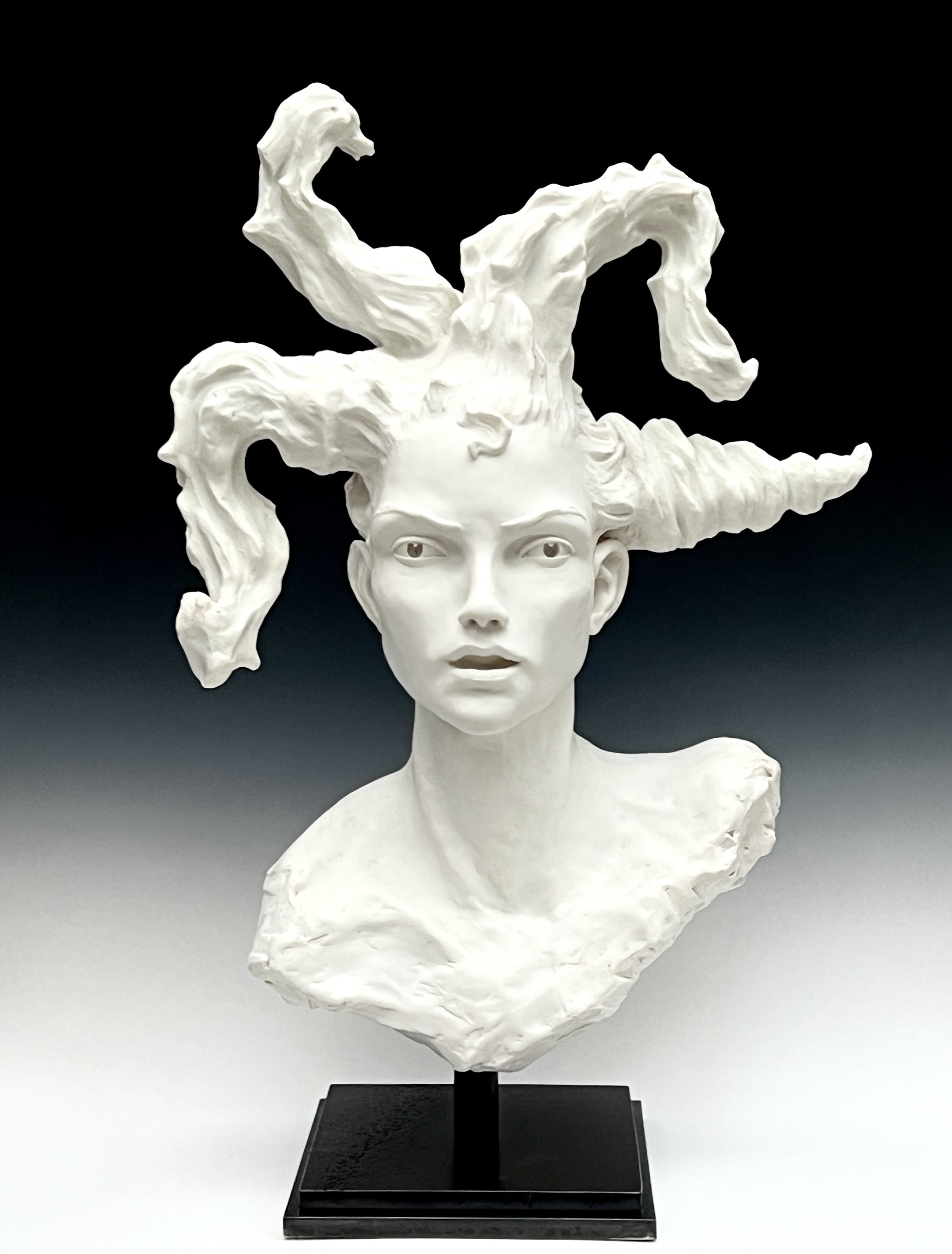  Emma, 2024. Cast Stone, 40”H 