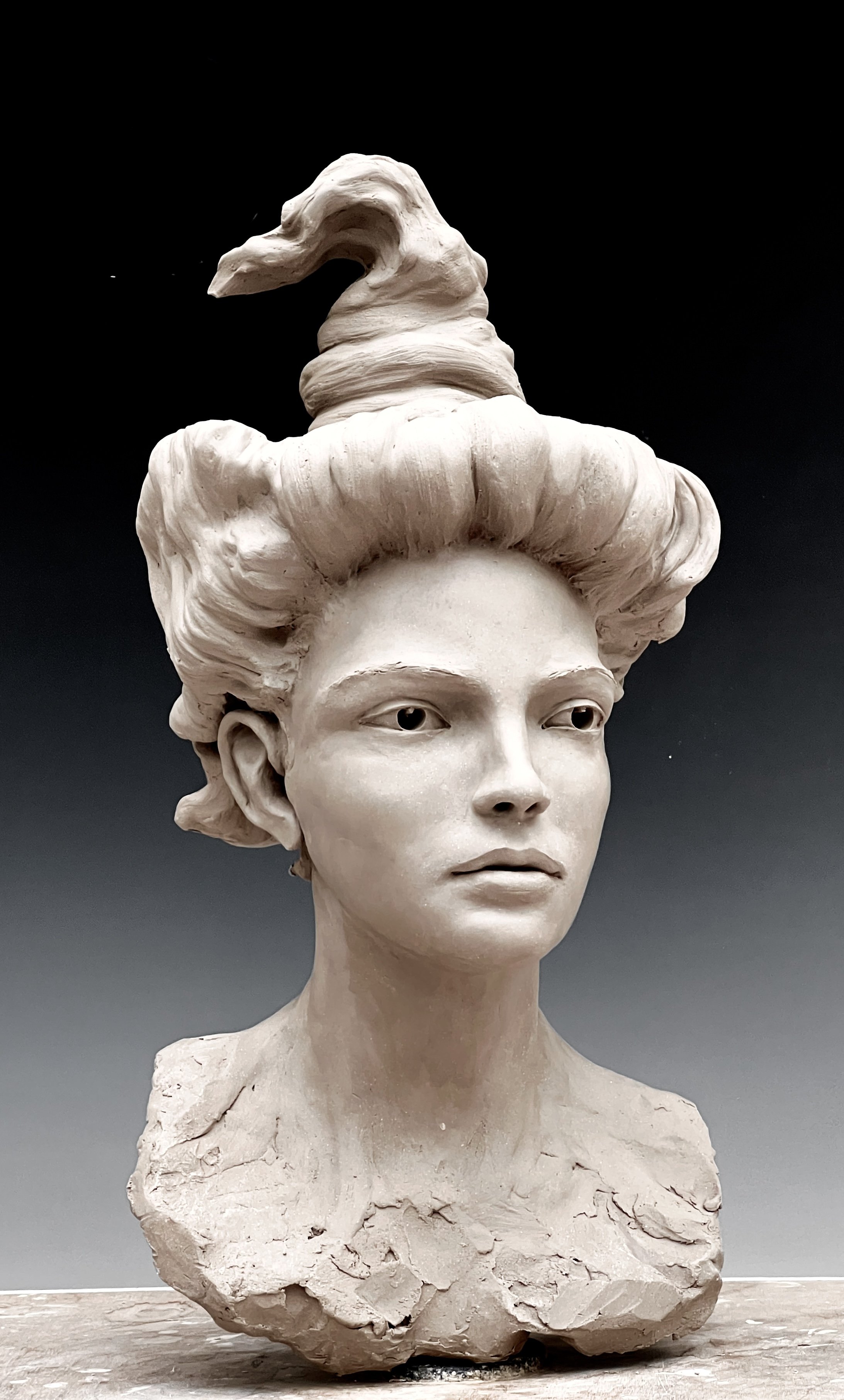 Esther Kern Eyman- Clay Final 3:4 view- Bob Clyatt Sculpture.jpg
