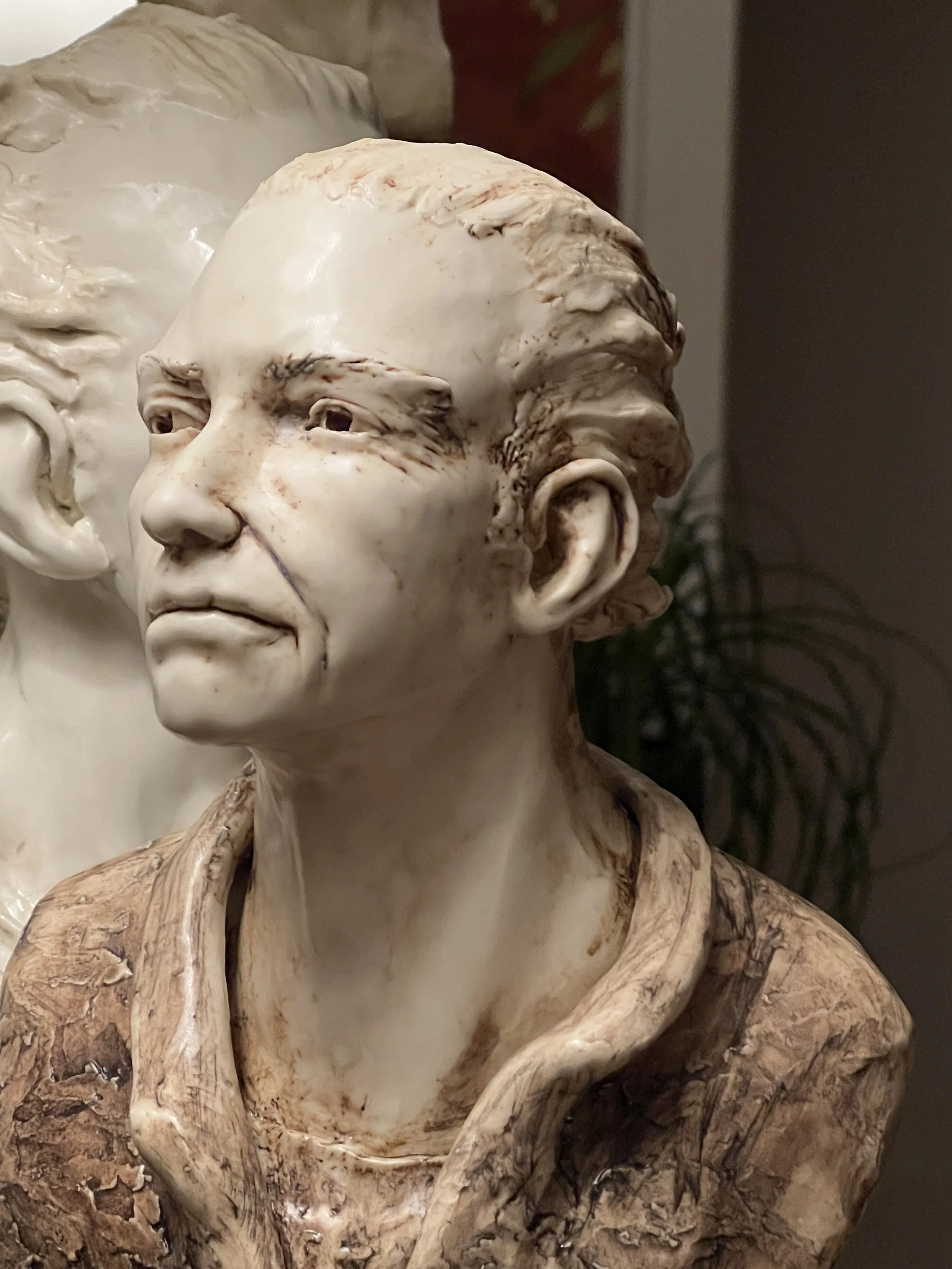 Skeptic- study- glazed porcelain- Bob Clyatt Sculpture.jpg