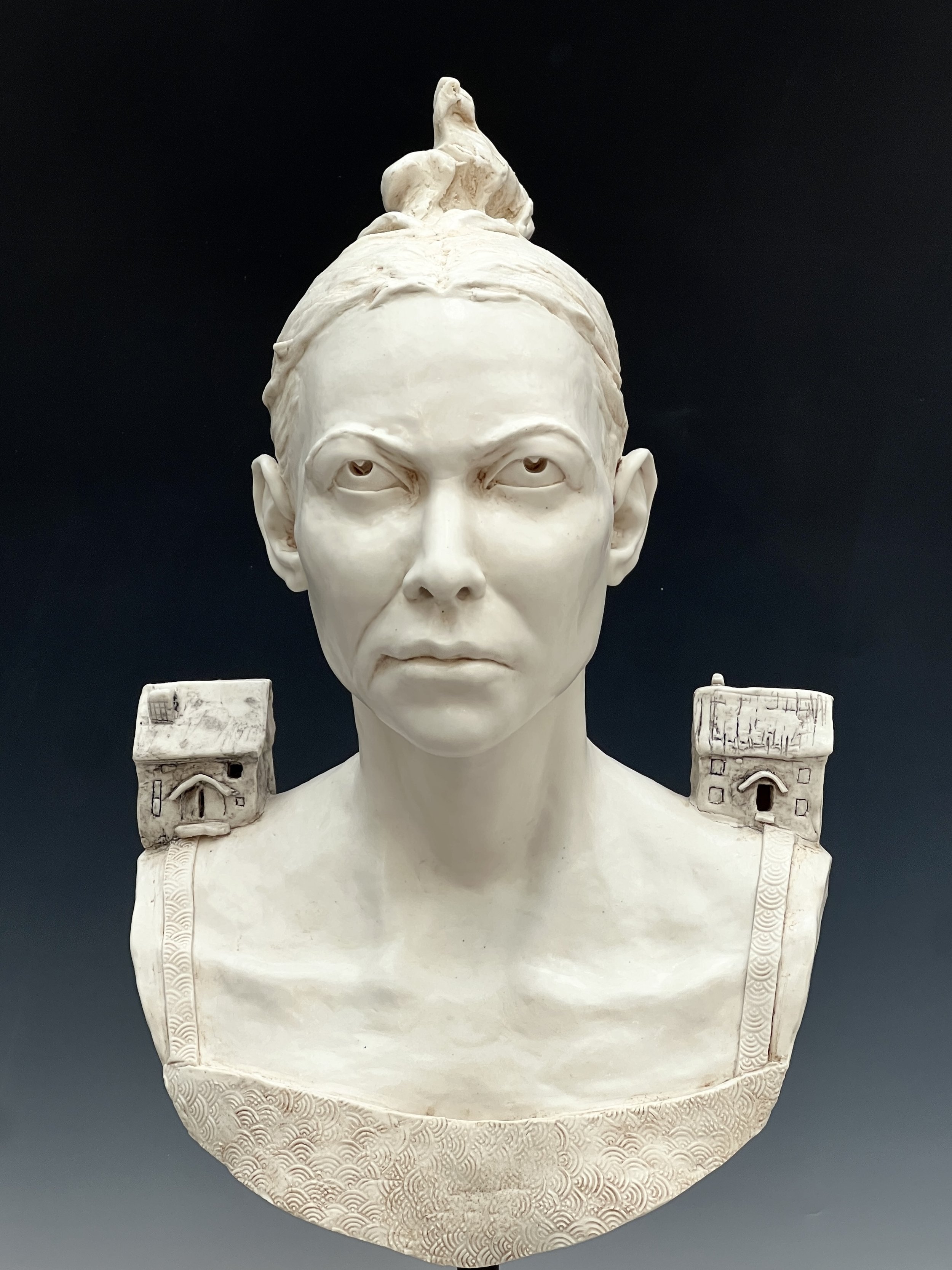    None of the Above  , glazed porcelain, 18”H, 2026 