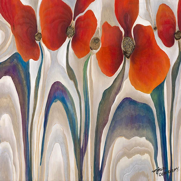 Amapolas, Jardin de Madera series